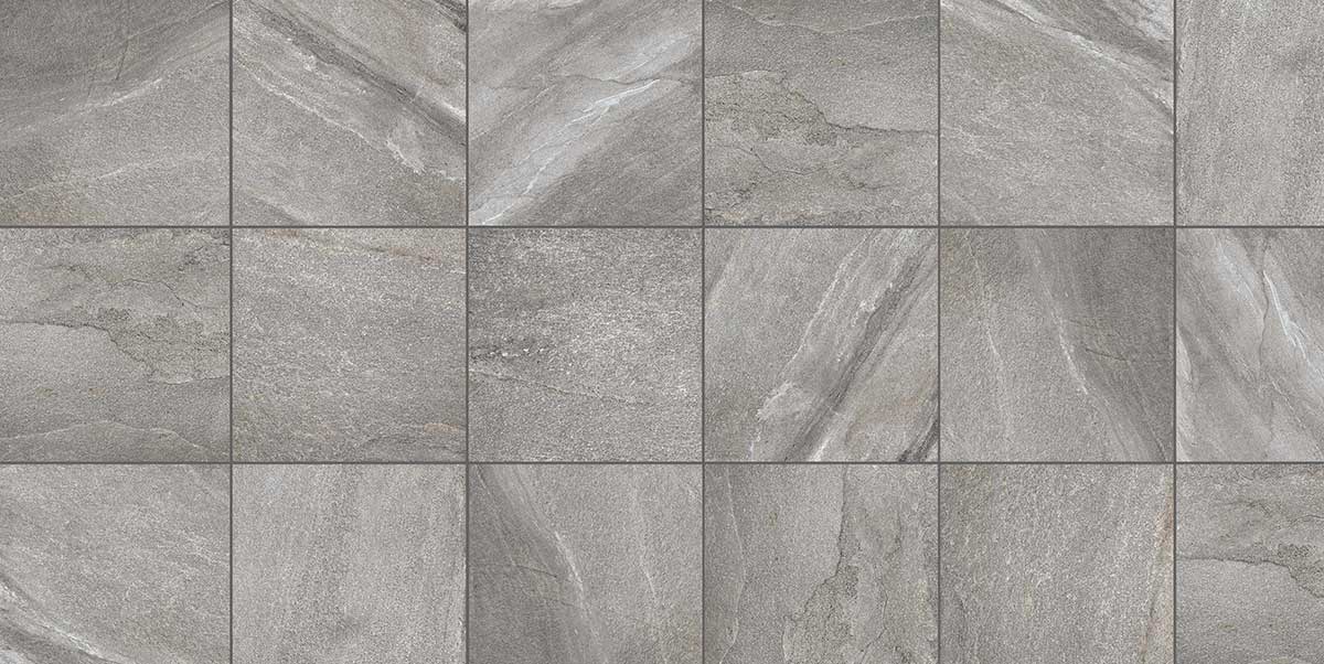 KERAMIKPLATTE ETNA DARK GREY 60x60x2 cm FEINSTEINZEUG MODERN 0,72 m², 2 STK.