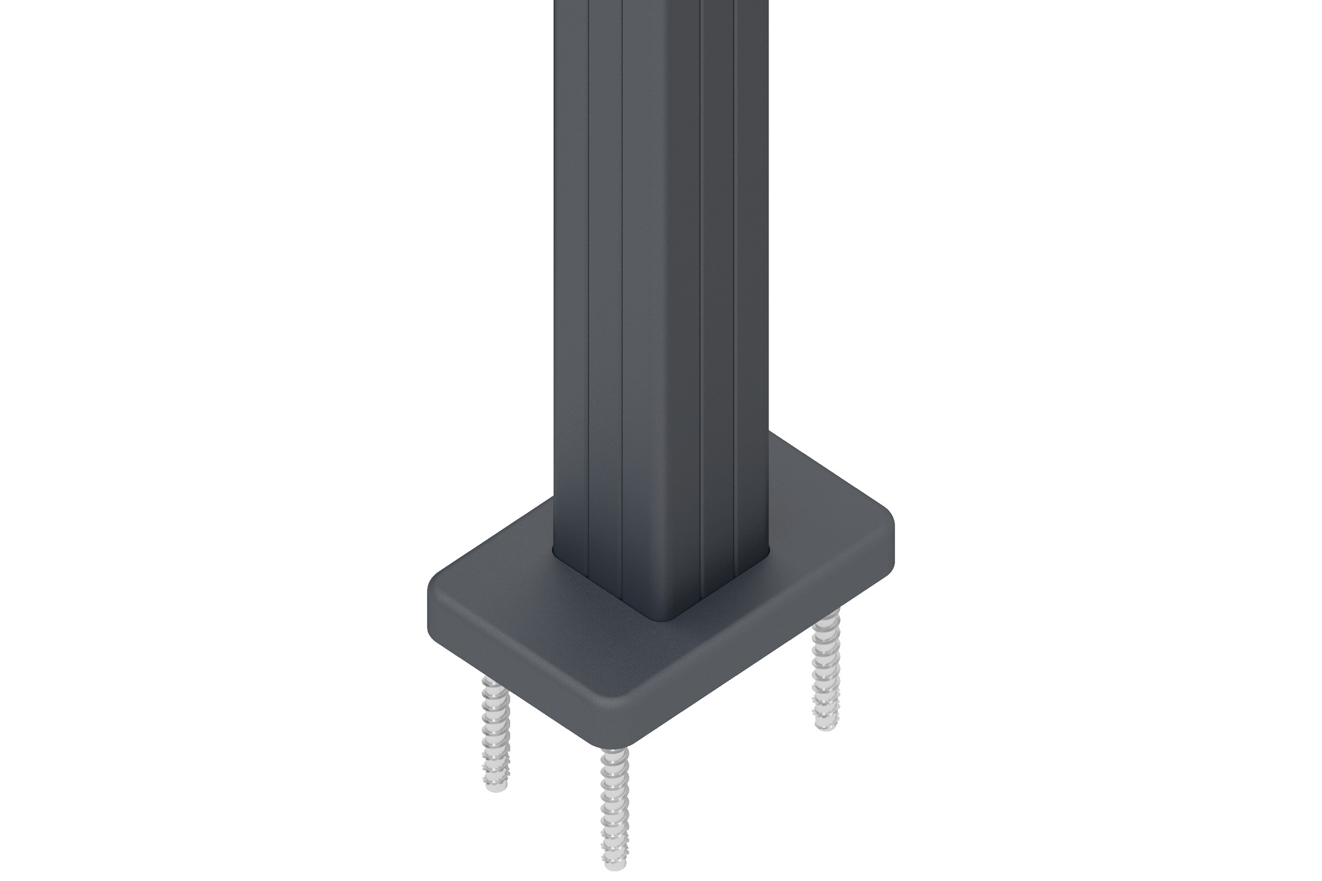 Pfostenträger-Abdeckung 11x17x2 cm für Alu-Pfosten anthrazit