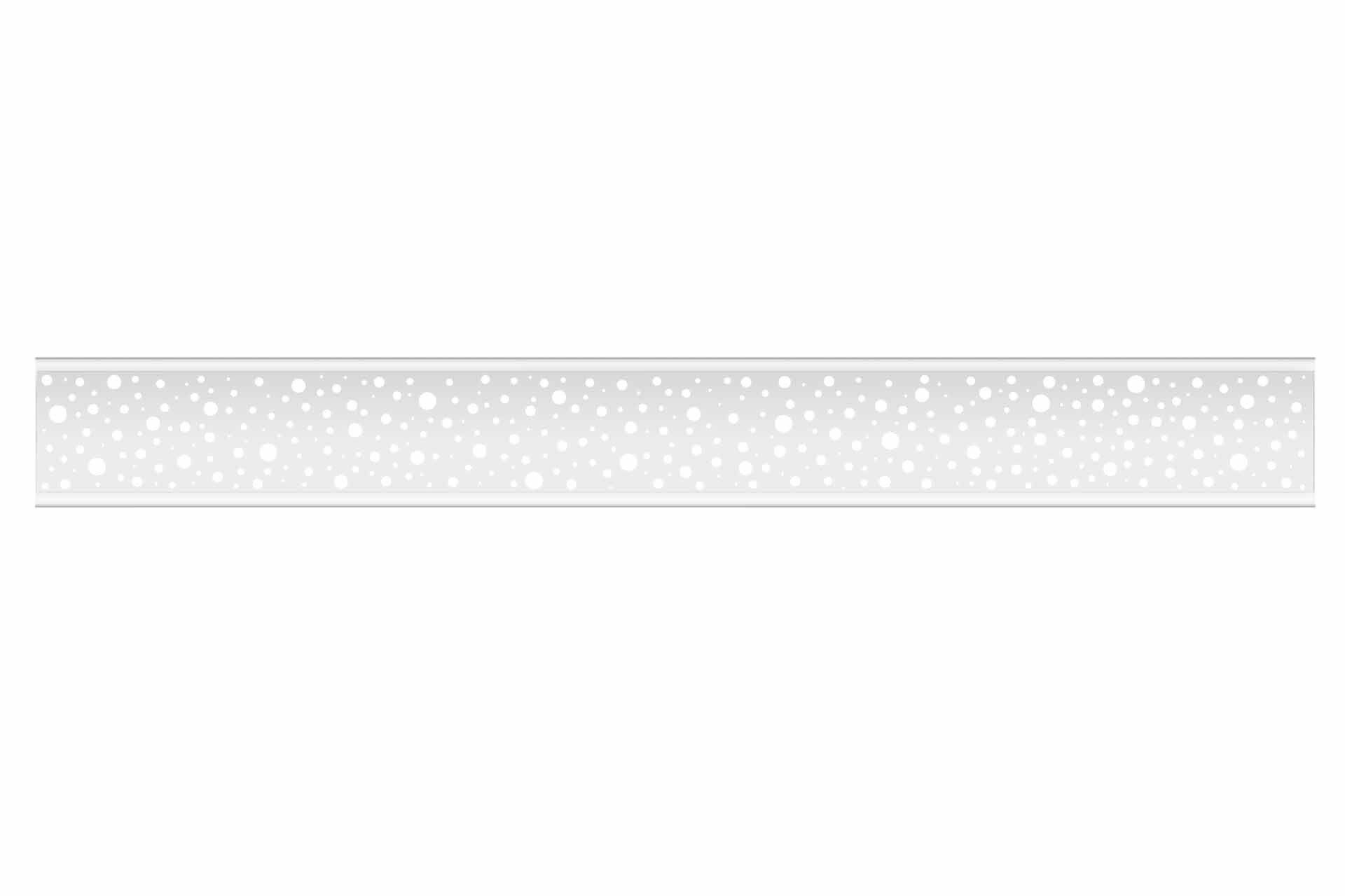 ASTRO-silber ALU-Design-Inlay ASTRO silber für WPC-Steckzaun