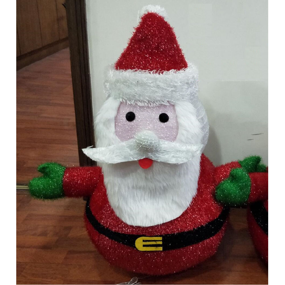bbb Weihnachtliche Gartenfigur Beleuchtete Figur LED warmweiß Weihnachtsdeko
