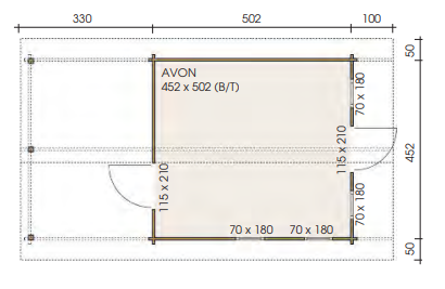 Avon Premium Gartenhaus Avon