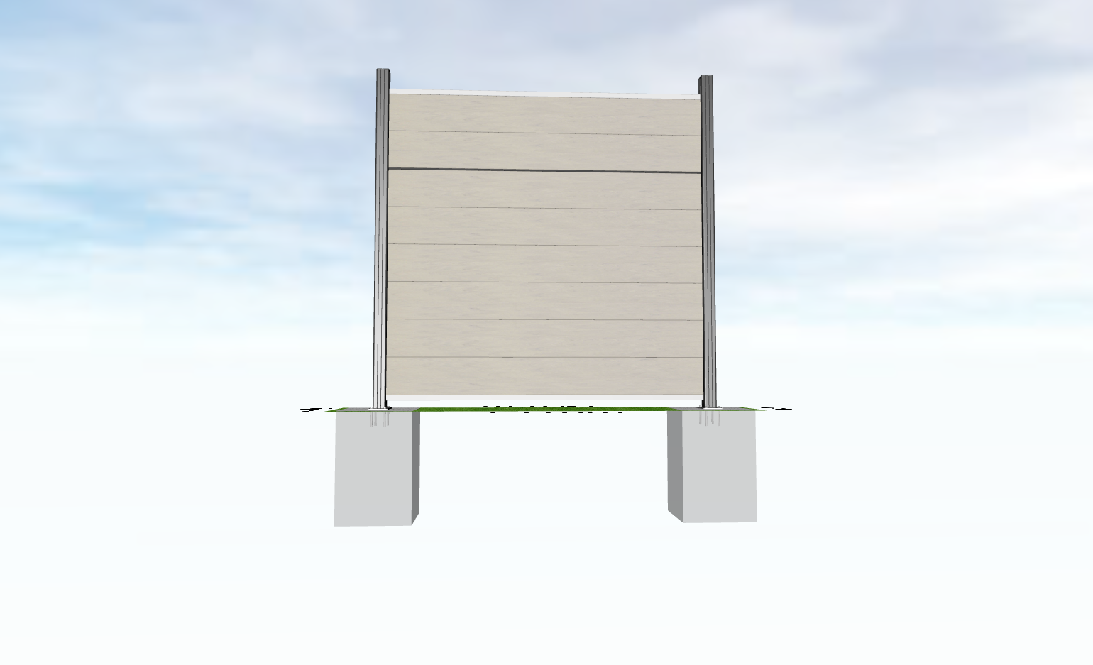 Delta-Planer-23 Designleiste ALU einzeln anthrazit für WPC-Steckzaun