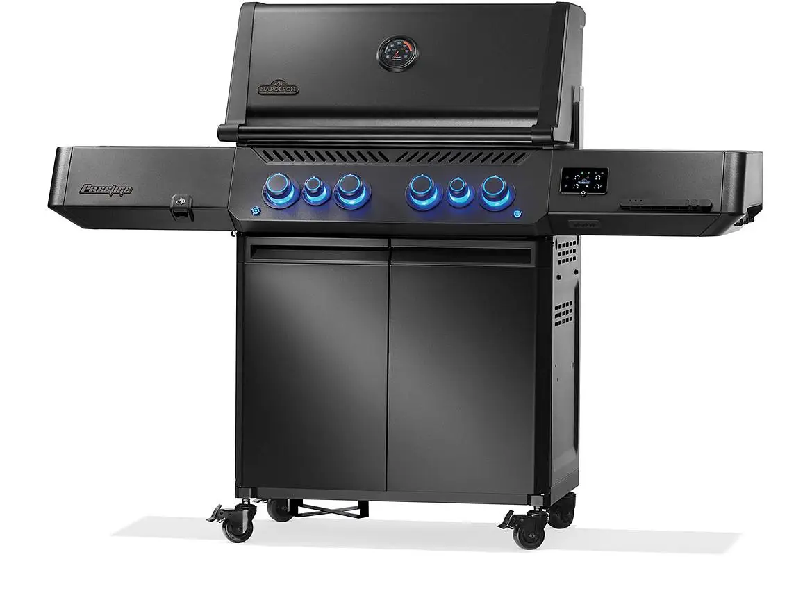 Napoleon PHANTOM Prestige 500 CONNECTED mattschwarz mit Edelstahl-Gussrosten