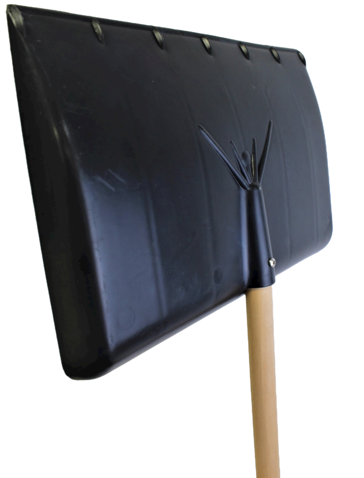 PVC Schneeschieber Schneeräumer 42x28cm FERTIG MONTIERT Gesamthöhe 160cm