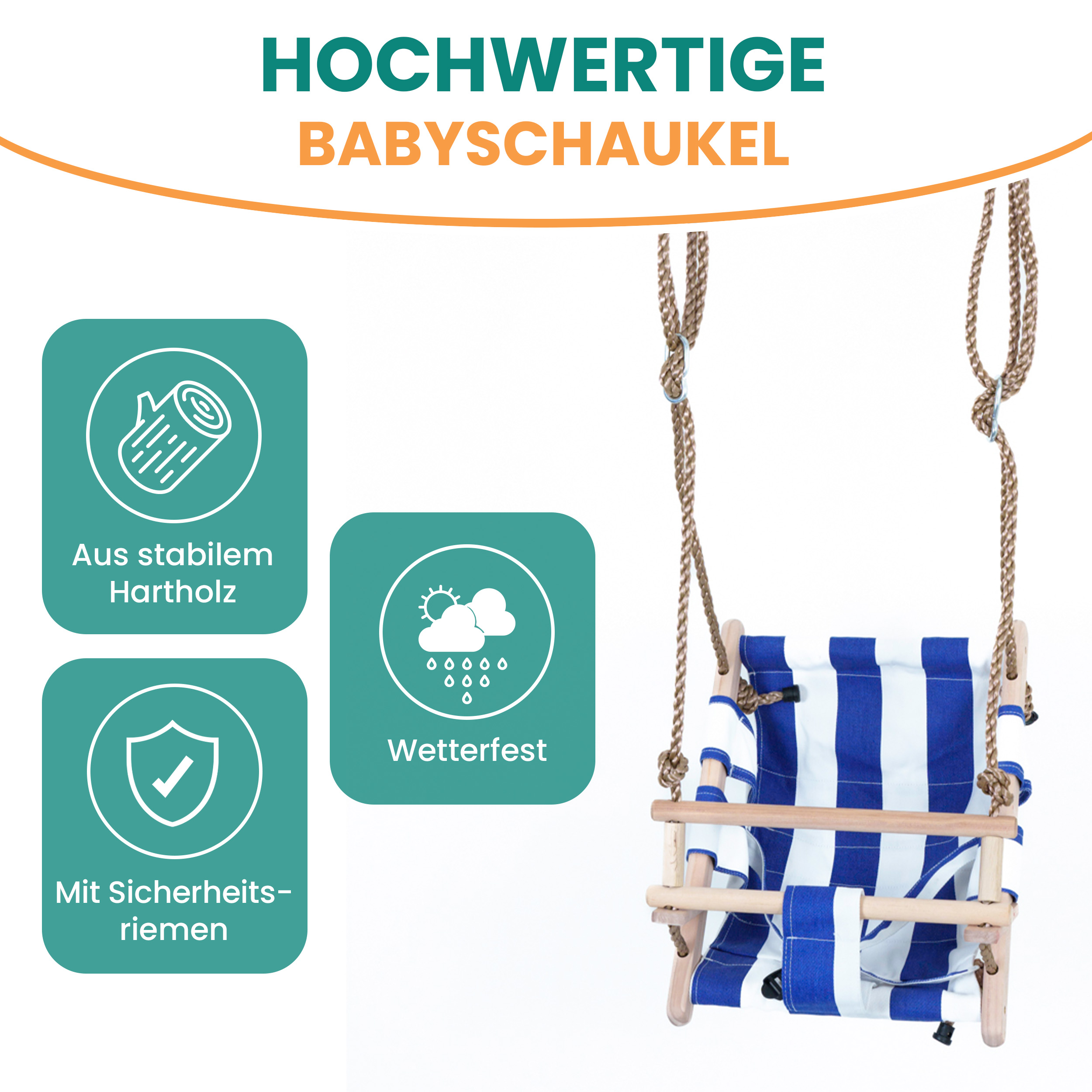 2zHVVl2XmxkBVo Babyschaukel Puppenschaukel Kapitän Babysitz Schaukelsitz
