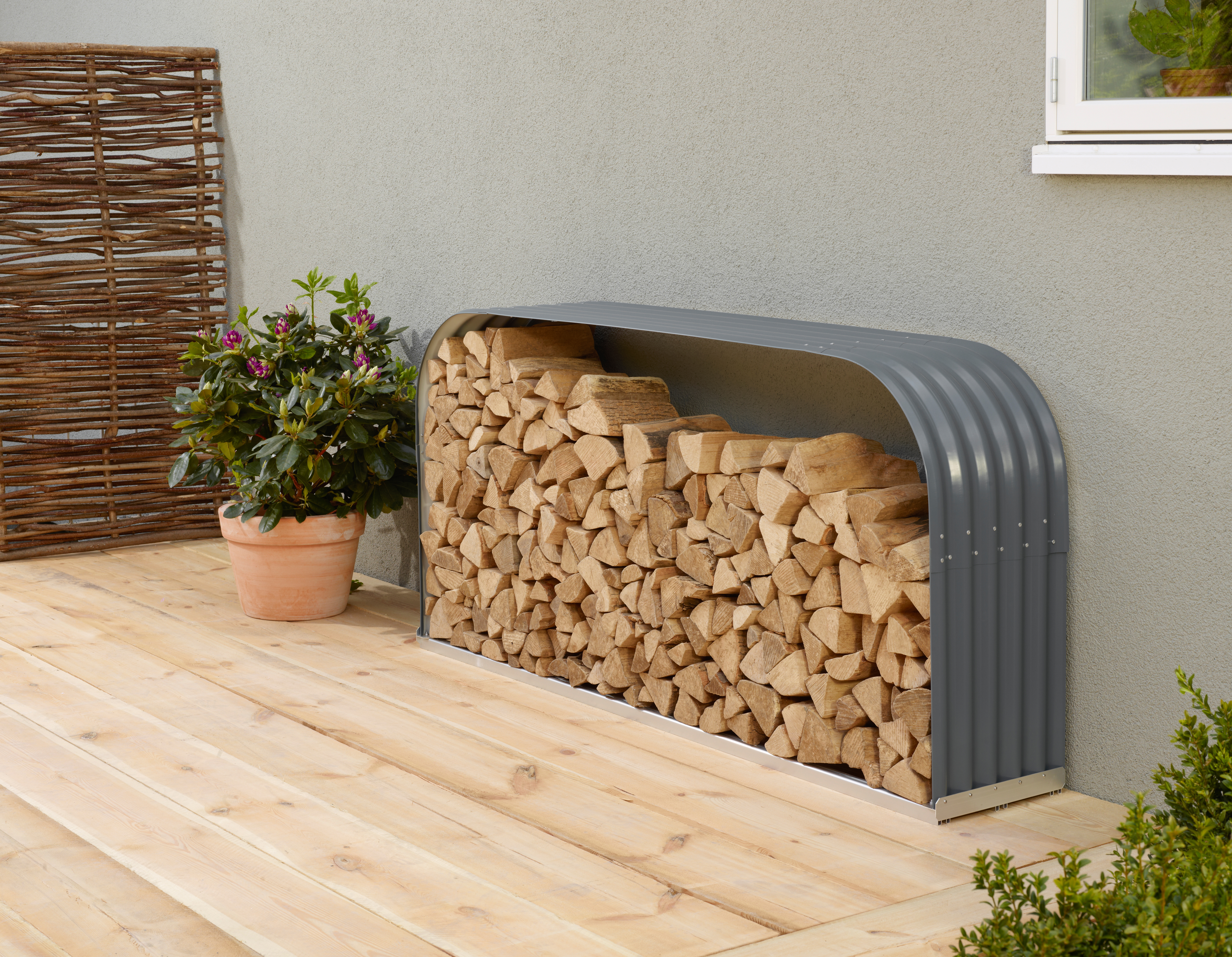 EX_Kaminholzregal_Lignum_401_QUER_granit_40002651_1 Kaminholzregal Lignum 401, flach, granit