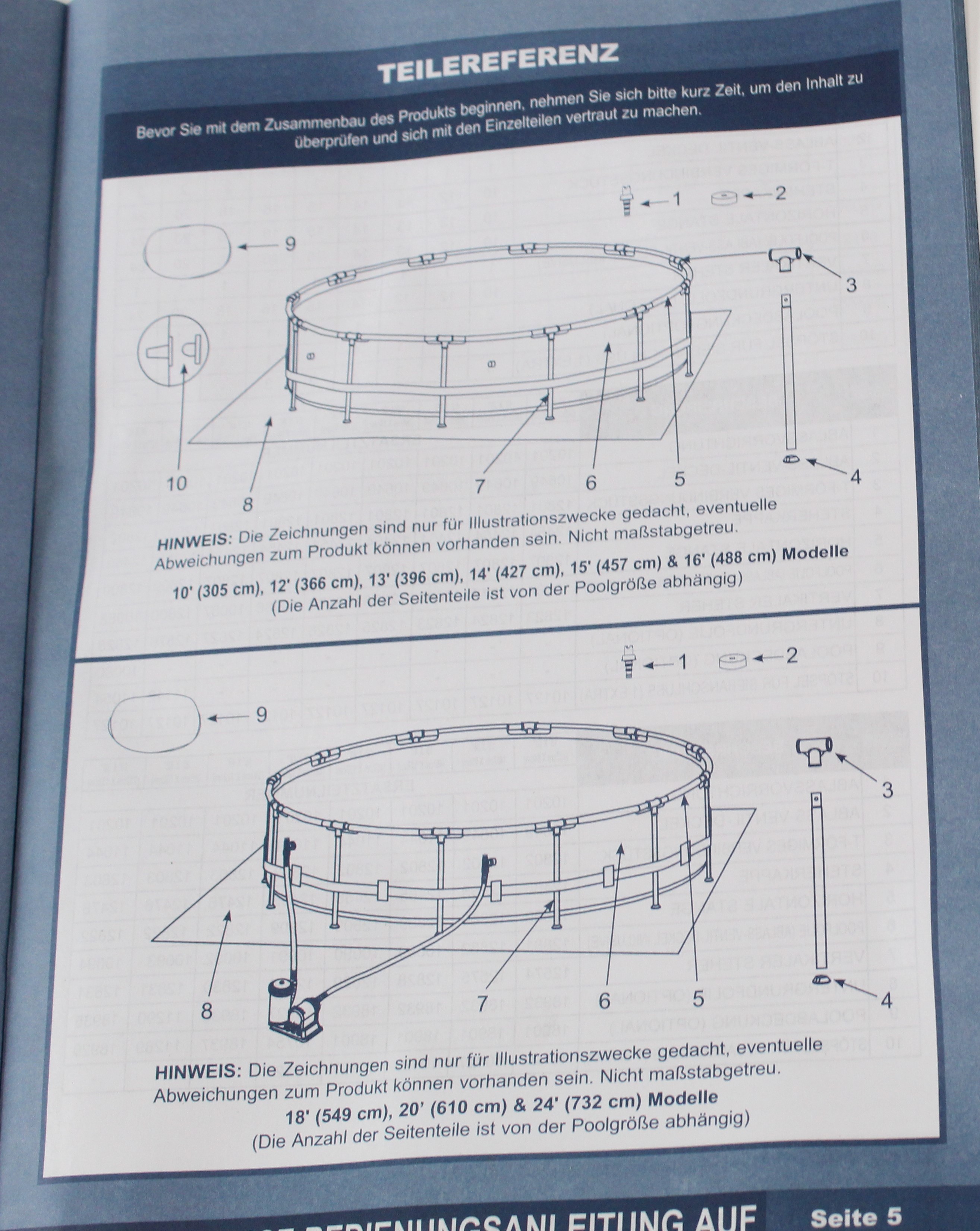 IMG_4730 Original Intex Ersatzteile für Premium Pool Prism Frame 26724GN - Ø 457cm x H 107cm