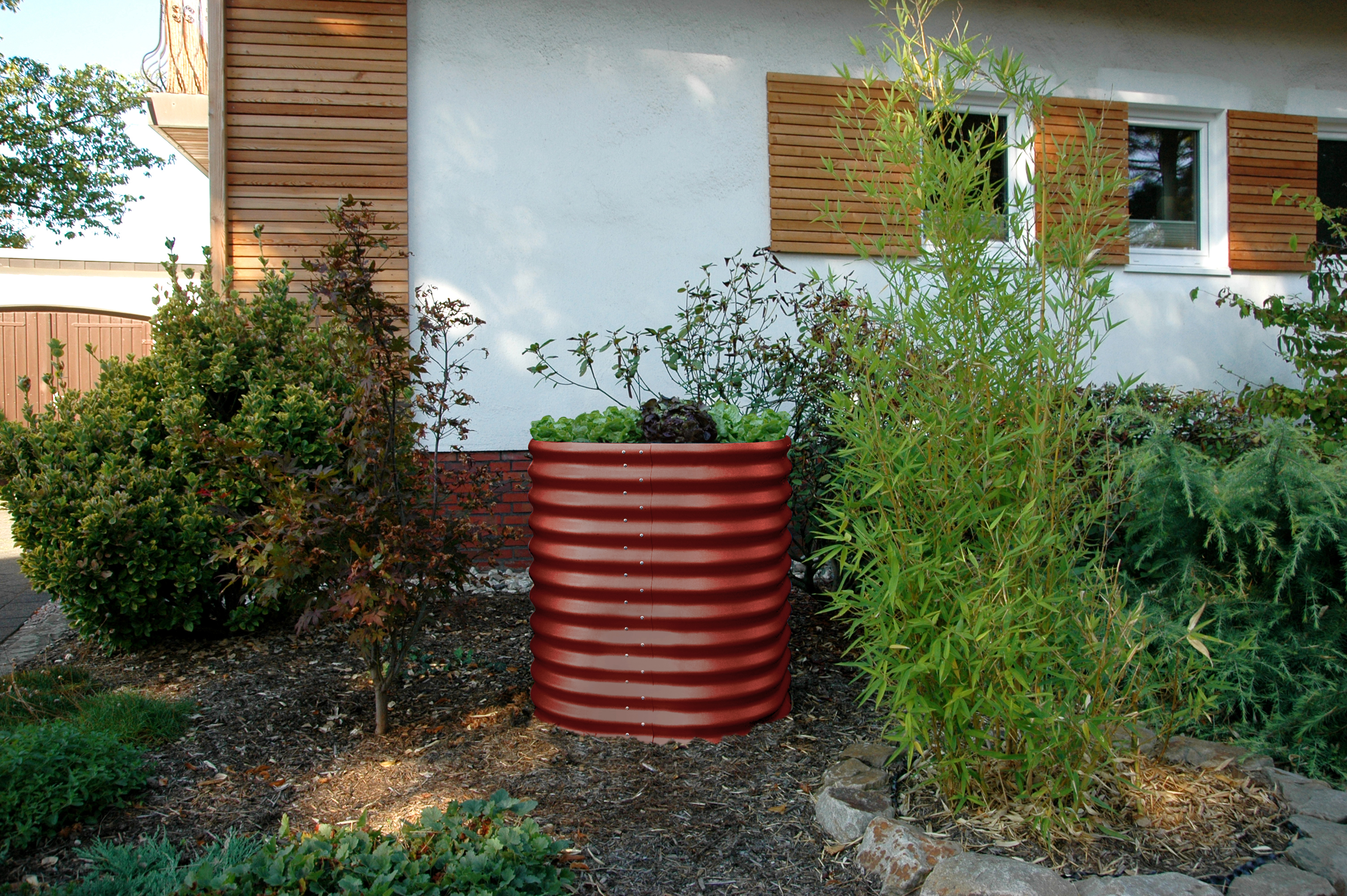 Hochbeet Terra Rund 858, rubin