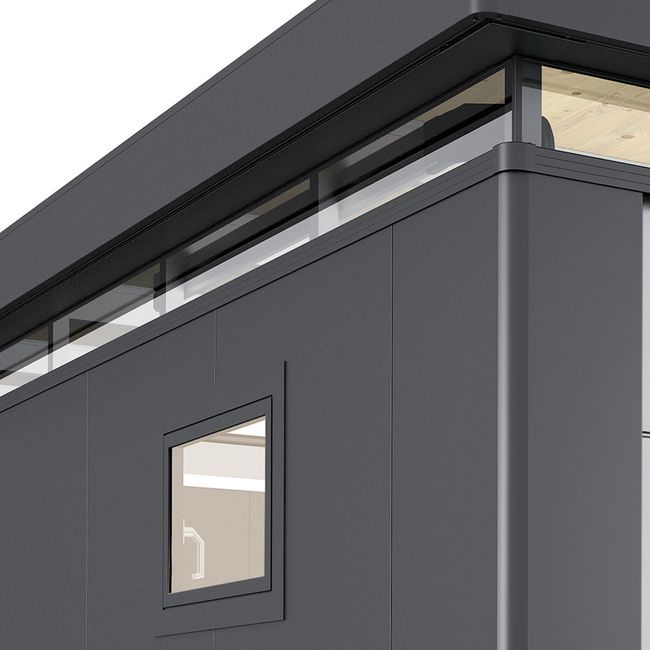 Dreh-Kippfenster CN links (dunkelgrau-metallic)