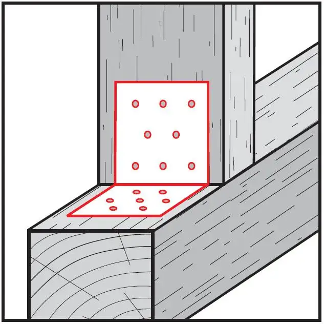 Lochplattenwinkel 60x60x60x2,5 Stahl (feuerverzinkt (1 Stück) - 685 109 037 75)