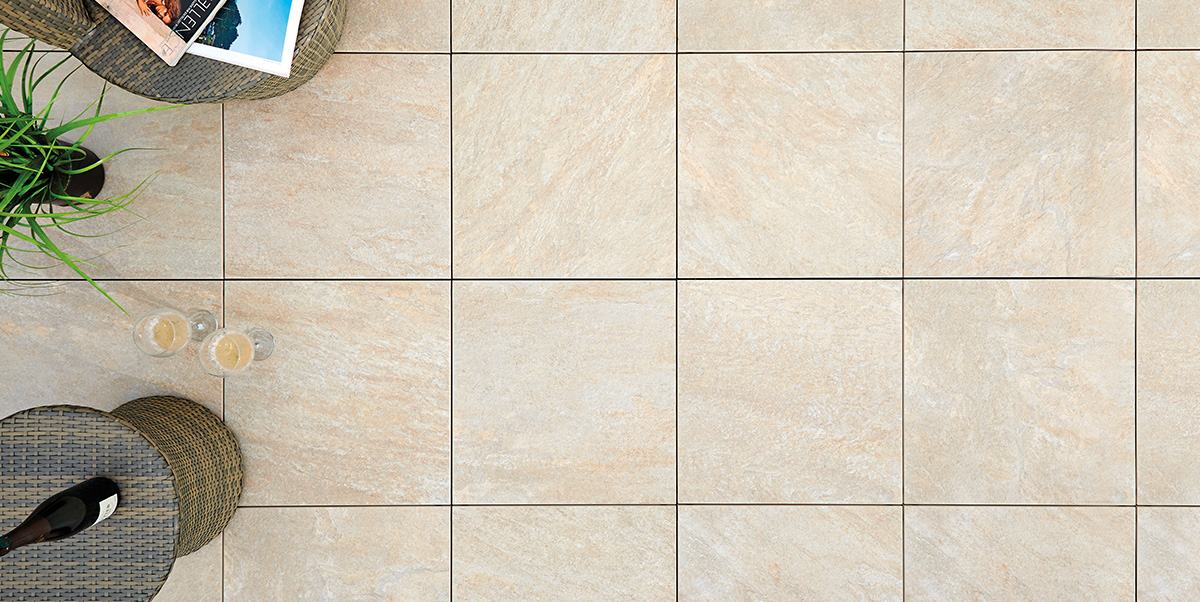 KERAMIKPLATTE COLOSSEO BARGE 60x60x2 cm FEINSTEINZEUG MODERN 0,72m², 2 STK.