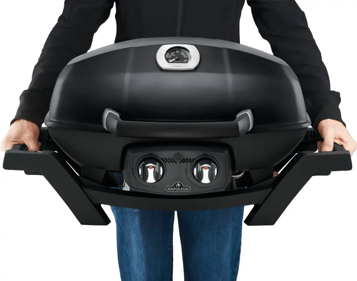 Napoleon TravelQ PRO285 Gasgrill schwarz – mobiler Tischgrill