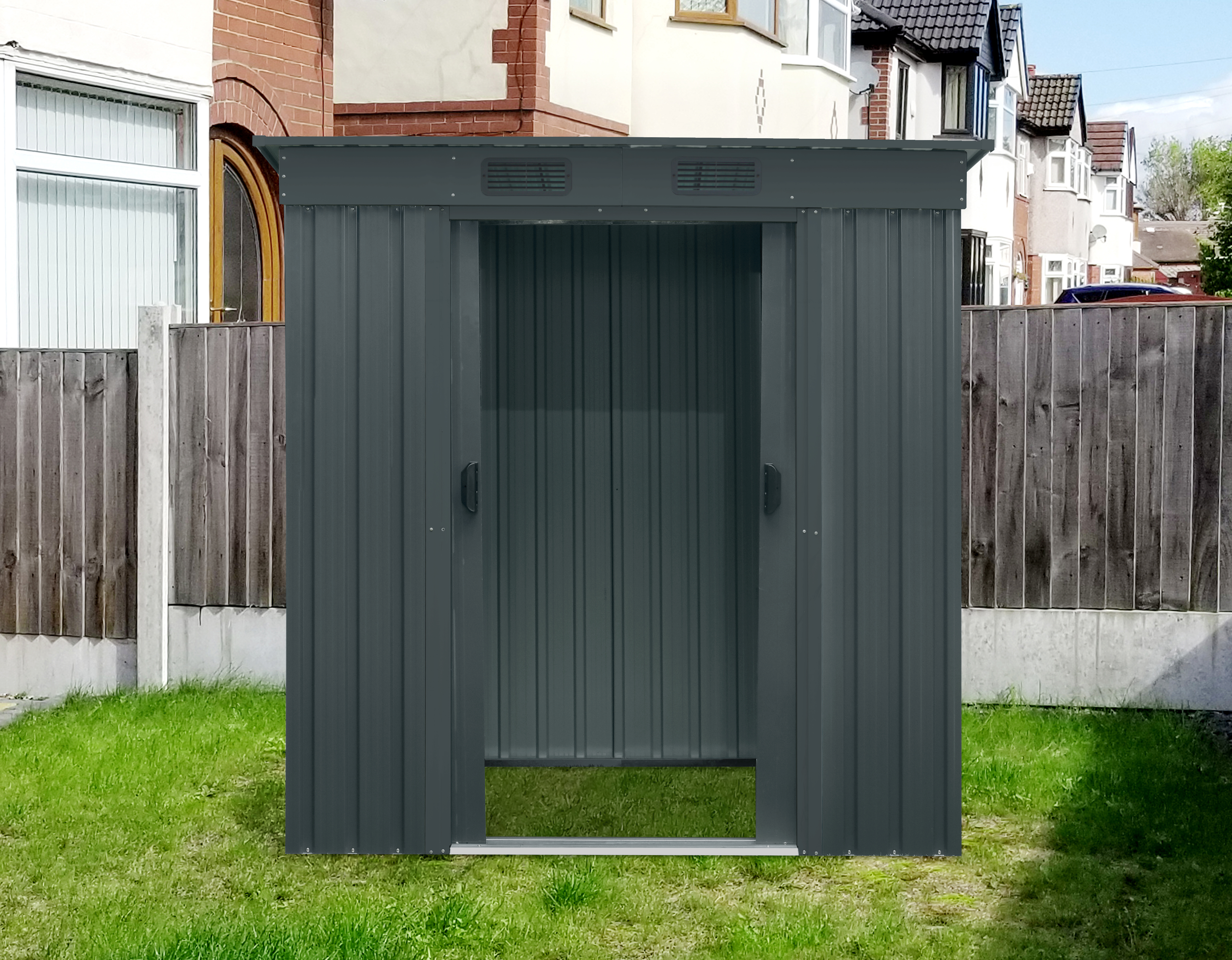 Gerätehaus Leipzig II 64, anthrazit matt