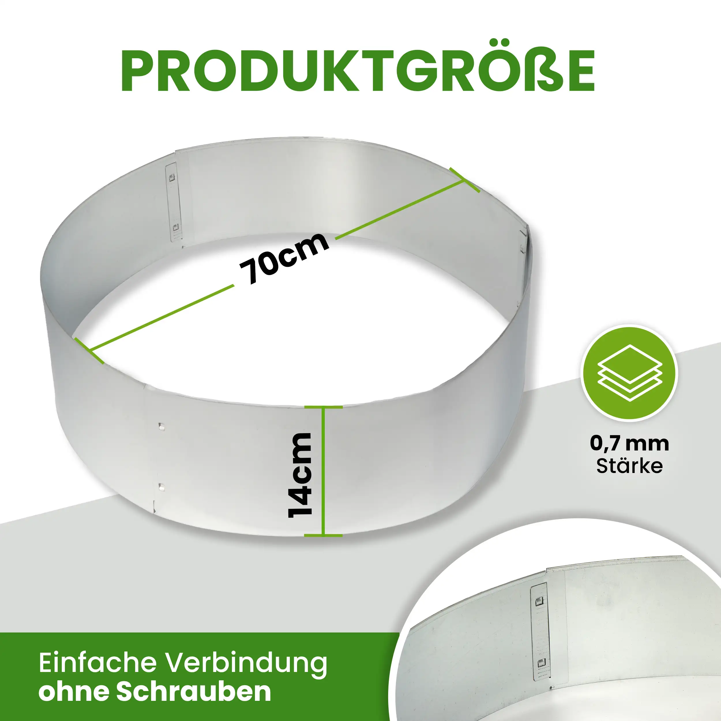 Rasenkante Kreis Beetumrandung Rasenbegrenzung Beeteinfassung