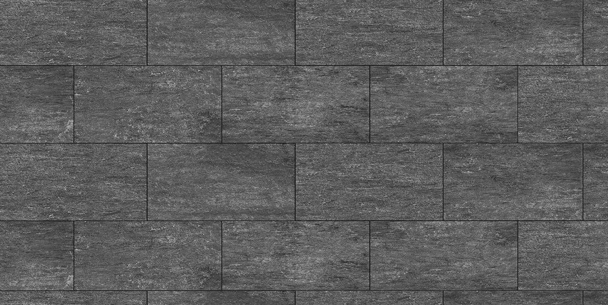 KERAMIKPLATTE PIETRA DI VALS ANTRAZYT 40x80x2 cm FEINSTEINZEUG MODERN 0,64 m², 2 STK.