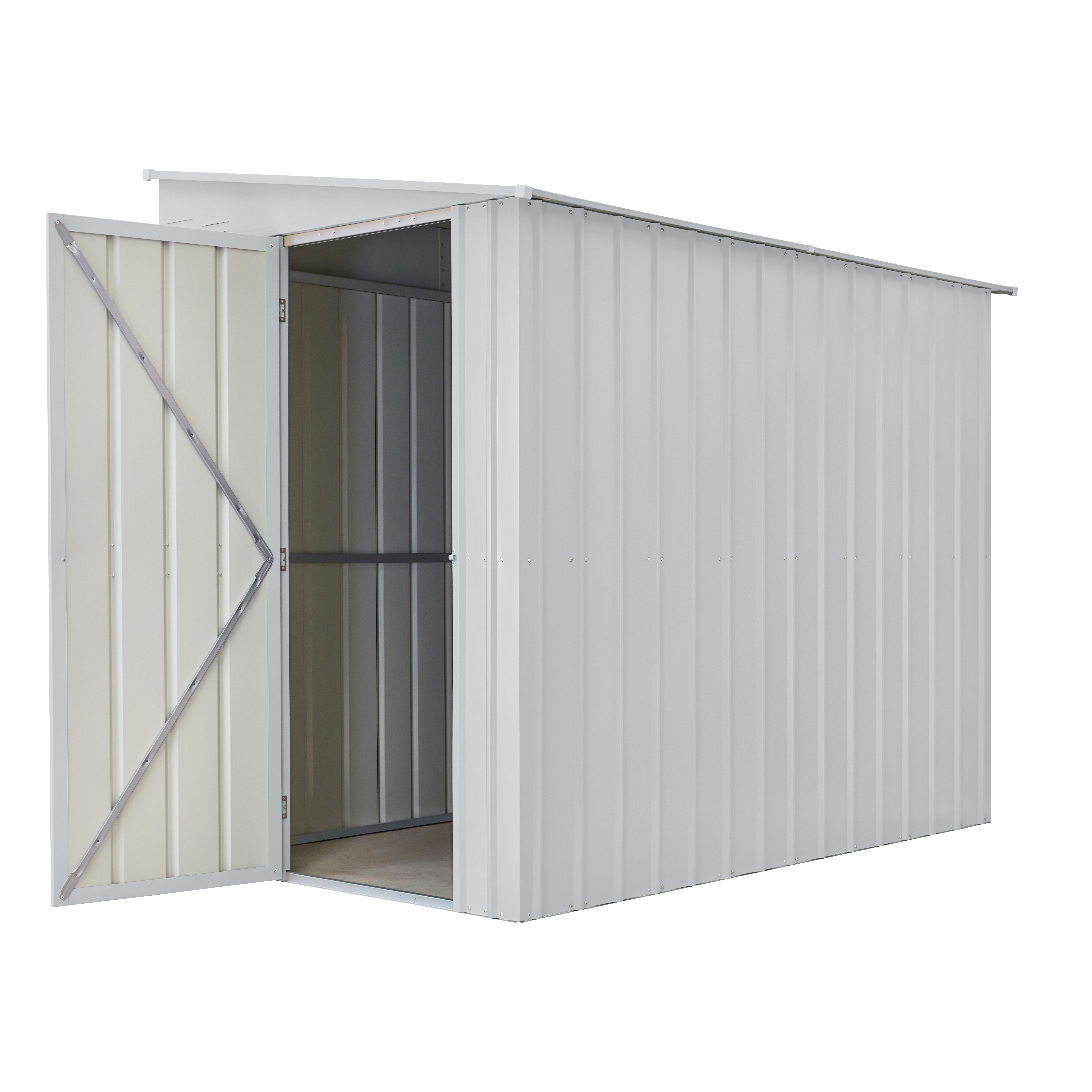 MGH_WandZierde_LeanTo_58_silber-metallic_40003249_FS_01 Gerätehaus Wand-Zierde „LeanTo“ 58 H178, silber metallic