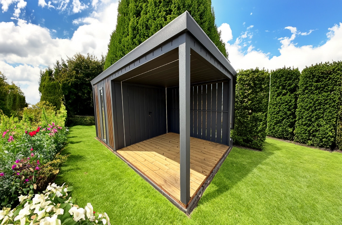 SCHUMACHER Moderner Gartenhaus mit Terrasse