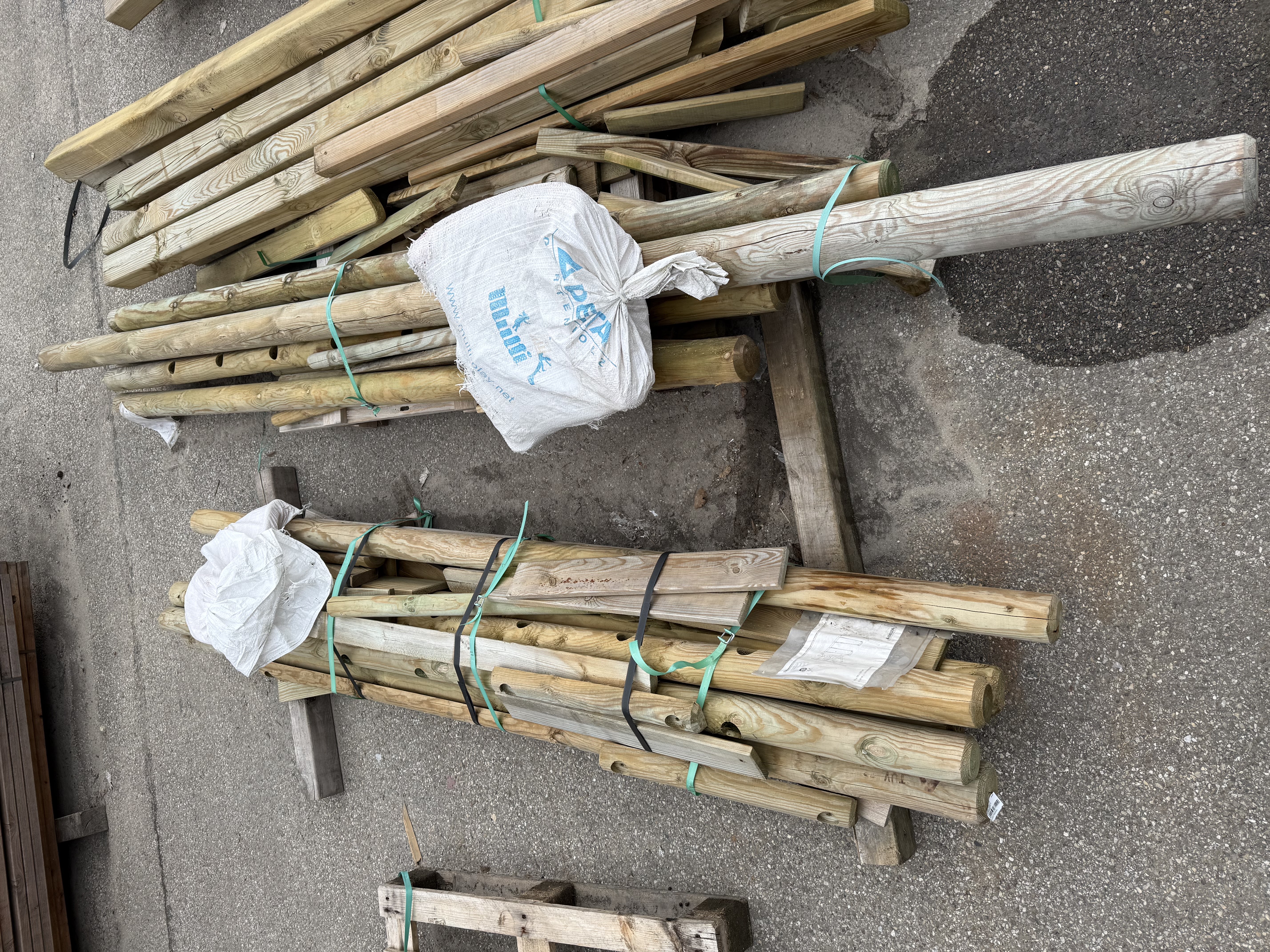 B-Ware Classic Schaukelgestell 430x190x220 cm Kiefer KDI Doppelschaukel mit Kletterseil Podest und Rutsche 290 cm blau B-Ware Classic Schaukelgestell 430x190x220 cm Kiefer KDI Doppelschaukel mit Kletterseil Podest und Rutsche 290 cm blau