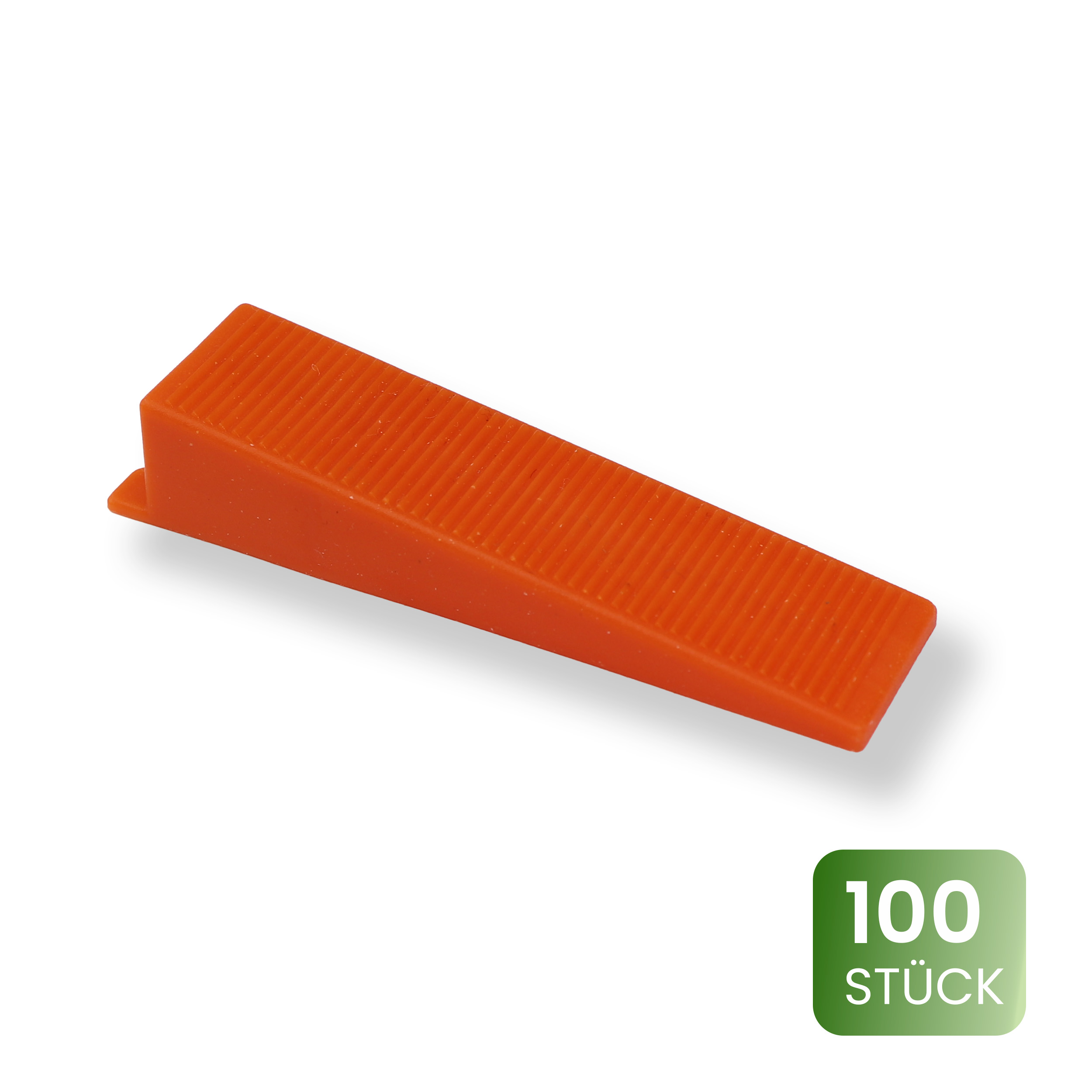 1_100 100 Stück Fliesenkeile wiederverwendbare Montagekeile Kunststoff Nivelliersystem Verlegehilfe