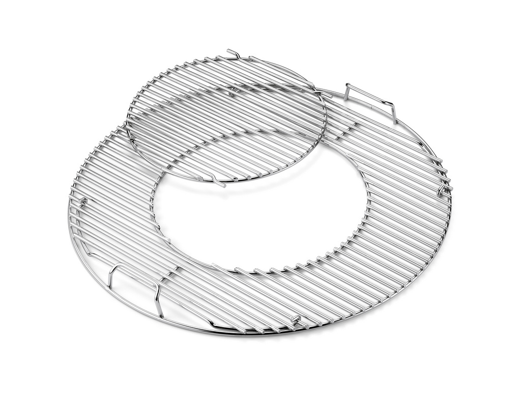 Weber Grillrost-Einsatz - Gourmet BBQ System® (Edelstahl, für Holzkohlegrills mit 57 cm)