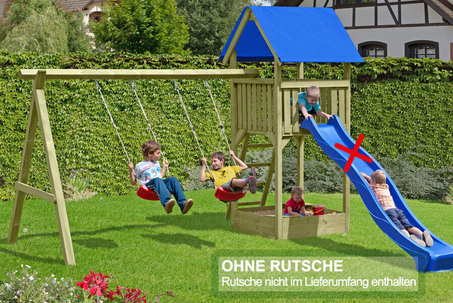 s-l1600faMtgjqnvbUYBC Spielturm Premium S für Kinder mit Sandkasten und Schaukel