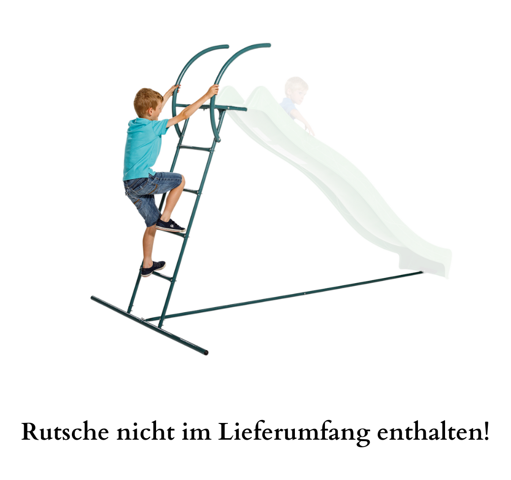 Freistehende Leiter aus Metall für Rutsche 290 cm oder 300 cm