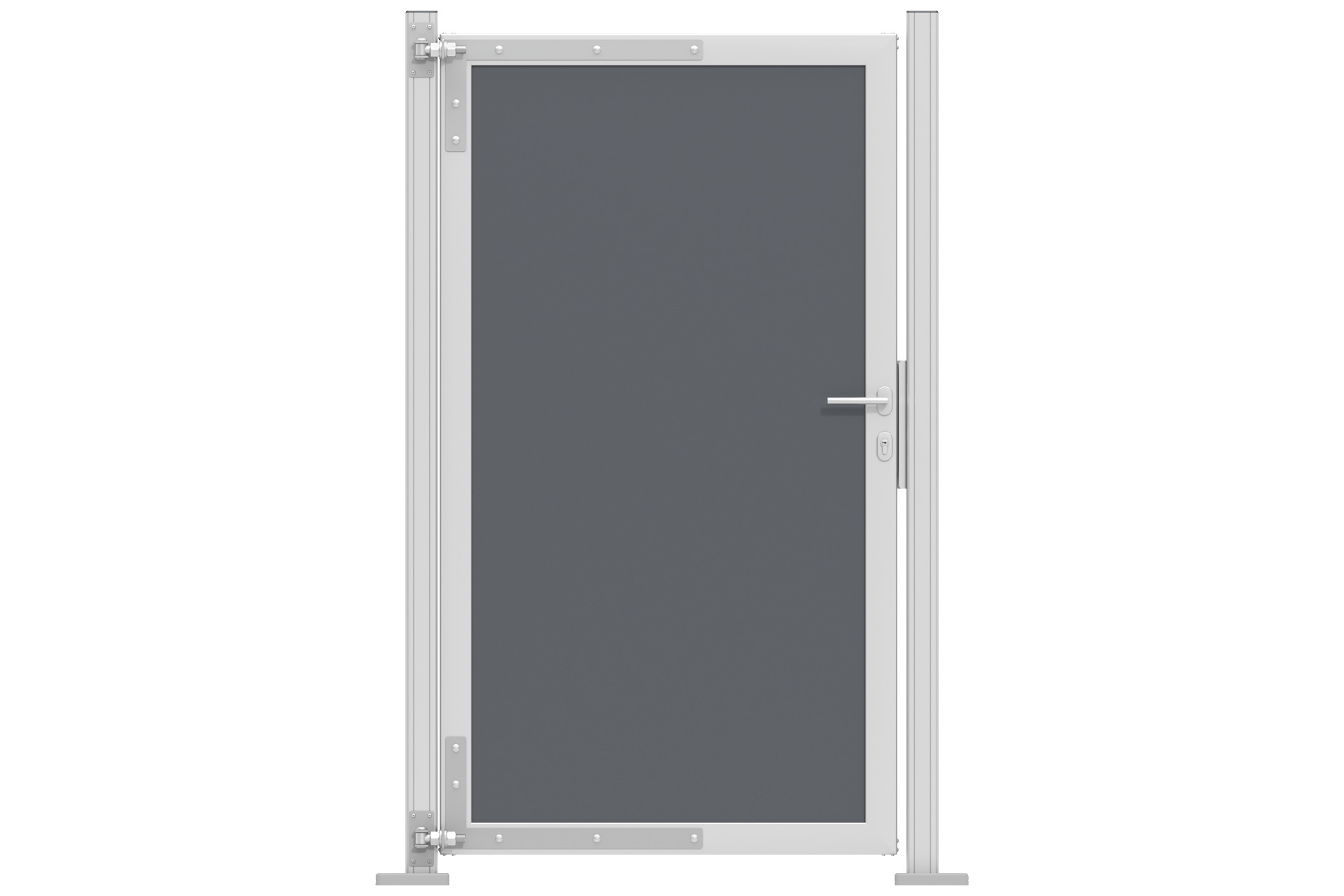 EASY-BOARDS-Tuerrahmen-silber Sichtschutz EASY-BOARDS Türrahmen 100x180 cm silber