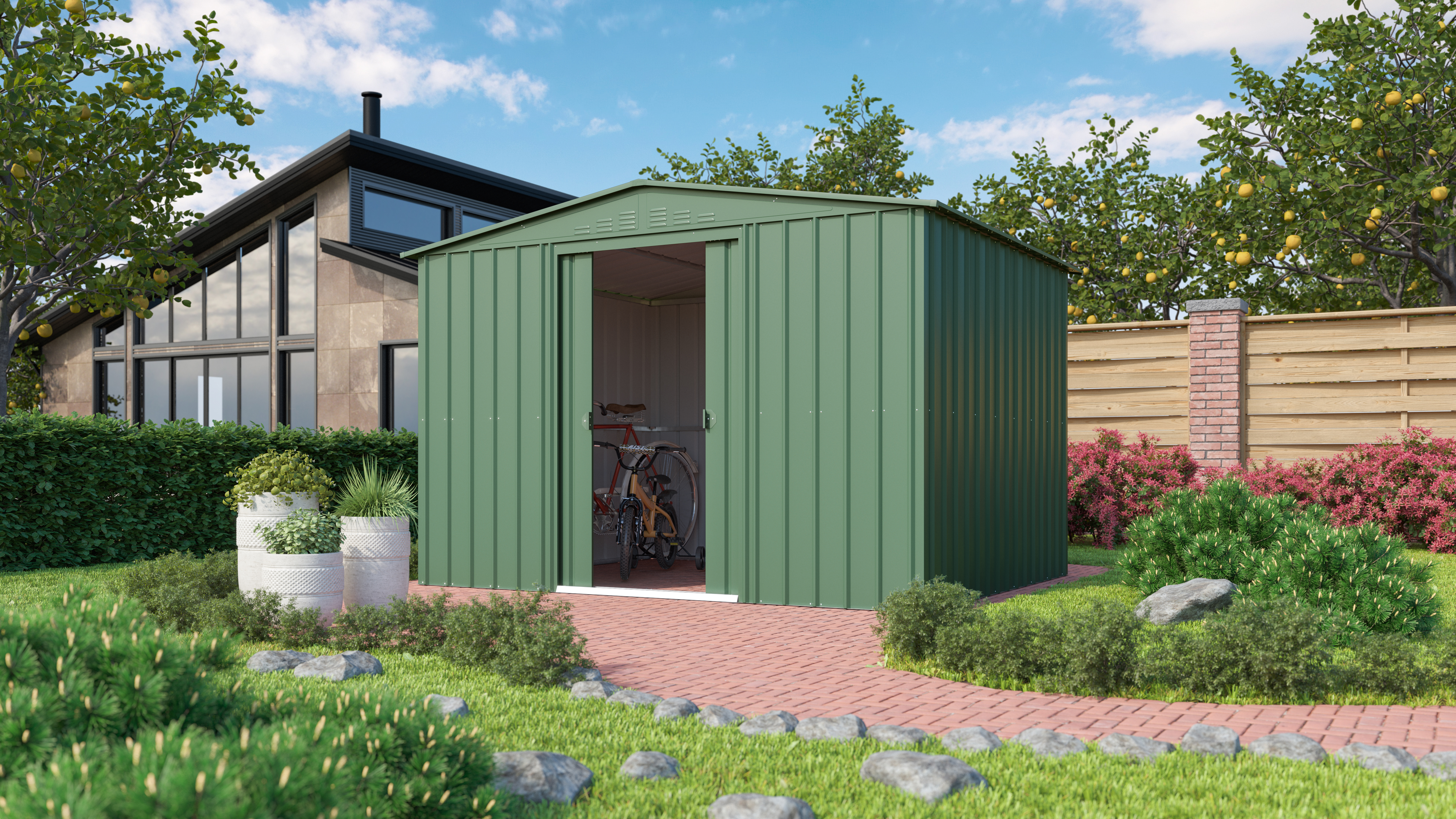 MGH_GartenManager_Dream_1010_jade_40003185_01 Gerätehaus Gartenmanager Dream 1010 H178, jade