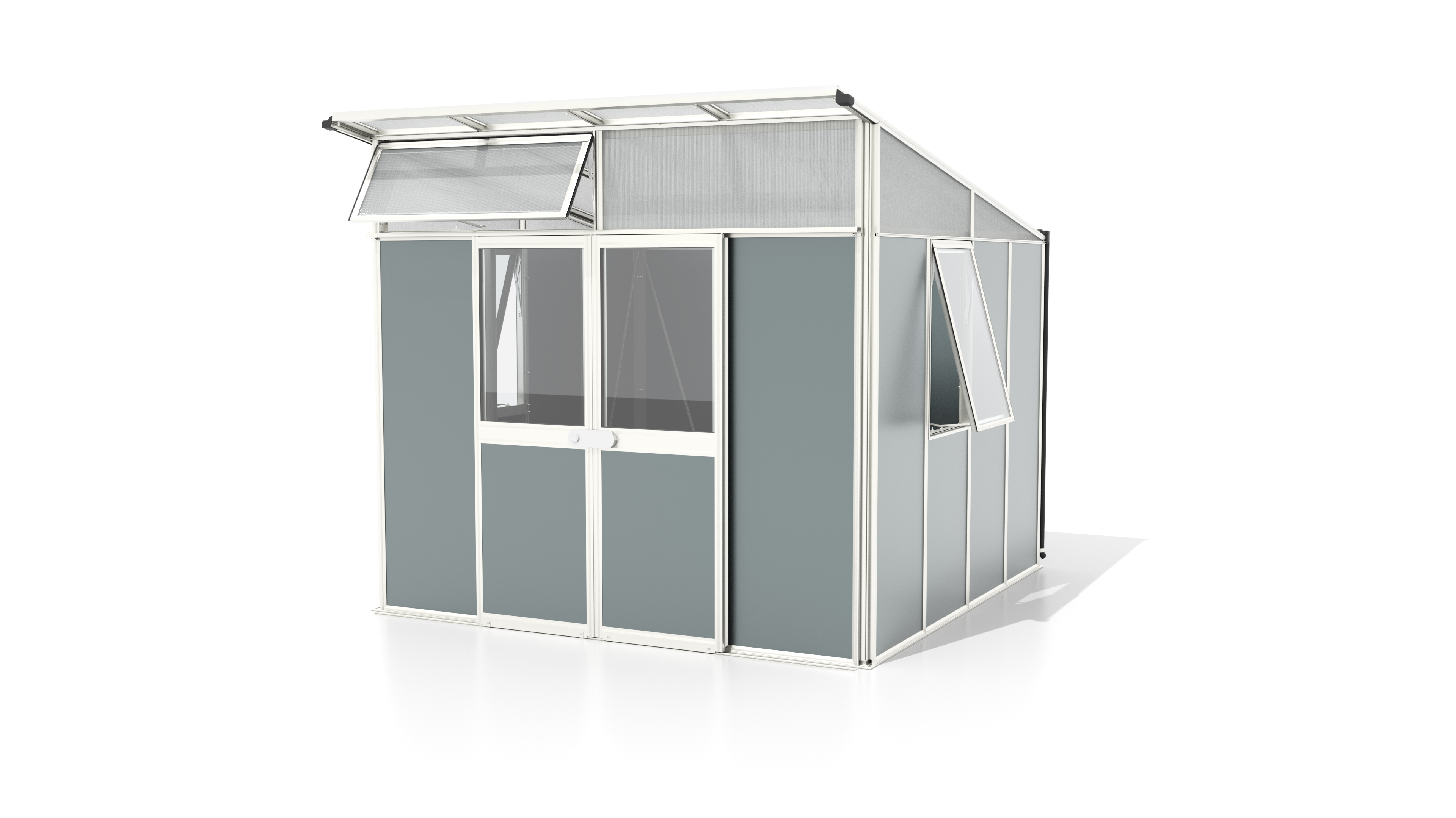 MGH_Kosmos_7800_weiss-grau_Kombi_40006200_FS_01 Kosmos 7800 Gerätehaus, weiß B266 x L271 x H242 cm