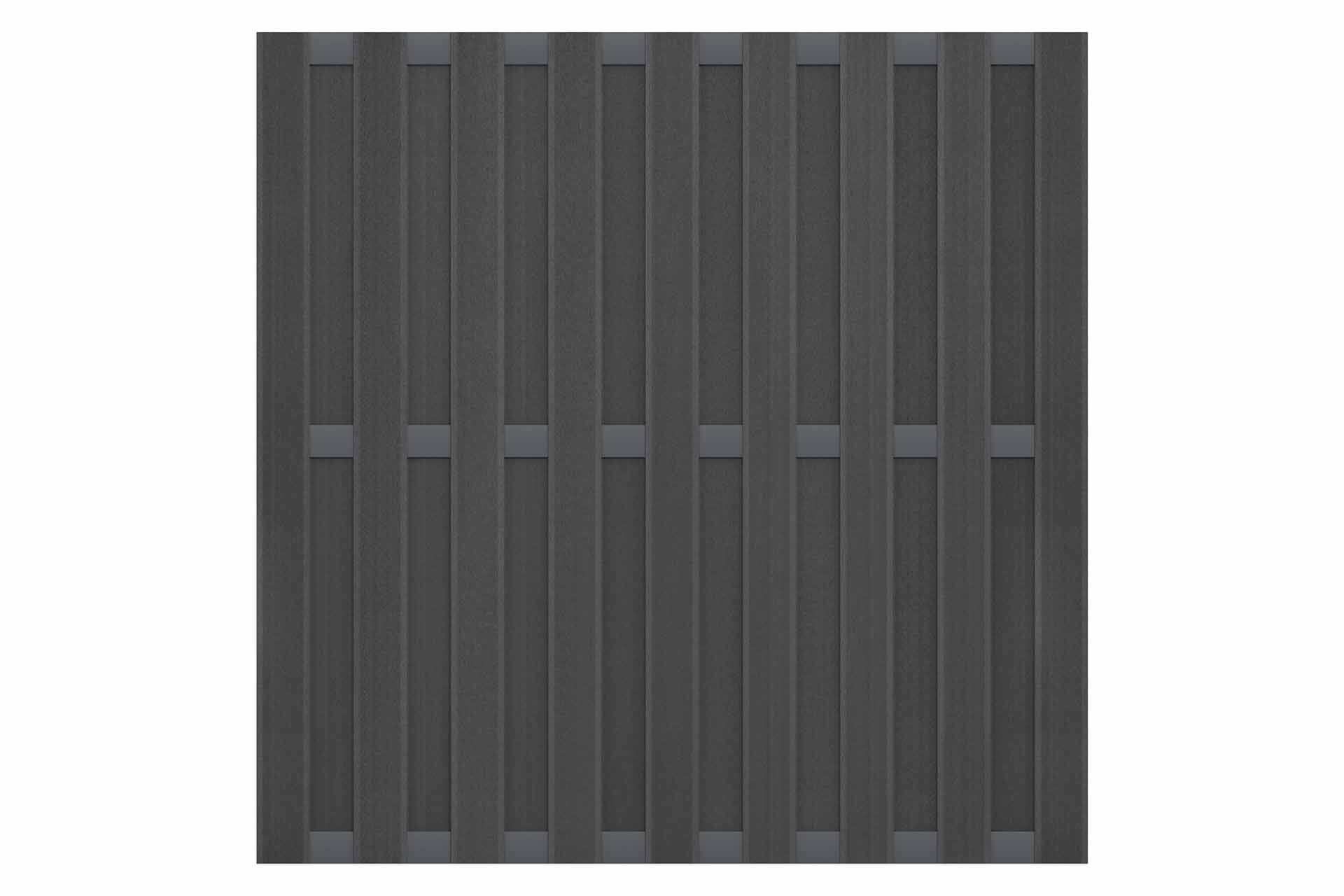 FABO_anthrazit Sichtschutz WPC FABO DIY-Zaun 180x180 cm anthrazit