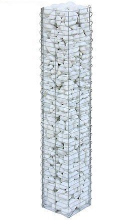 Steinsäule 20x20x118cm basic, Gabionen, Säule, eckig, Pfosten