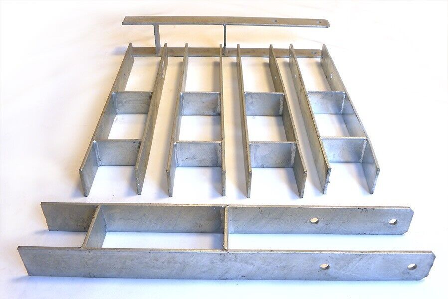 H-Anker 71 mm Pfostenträger 600x71x6 mm für Pfosten 7x7 cm Pfostenschuh Spielturm Carport