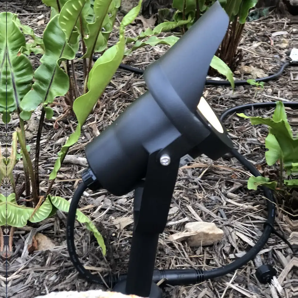 LED Gartenstrahler TARGET mit Erdspieß aus Aluminium schwarz  für Gartenbeleuchtung