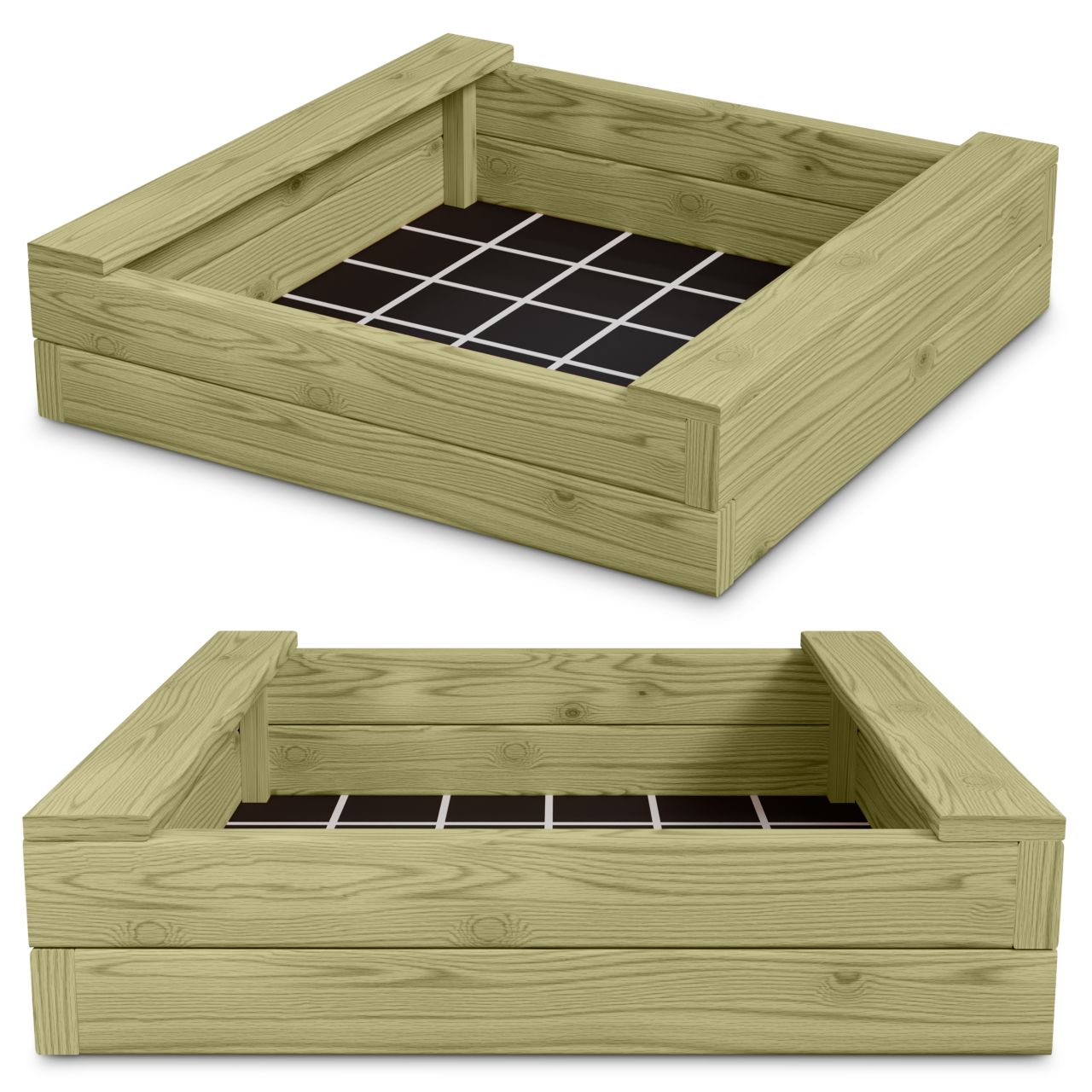 Sandkasten XXL Bär Bohlen aus Kiefernholz 60 mm imprägniert Sandkiste Buddelkiste Sandbox Sandkasten XXL Bär Bohlen aus Kiefernholz 60 mm imprägniert Sandkiste Buddelkiste Sandbox