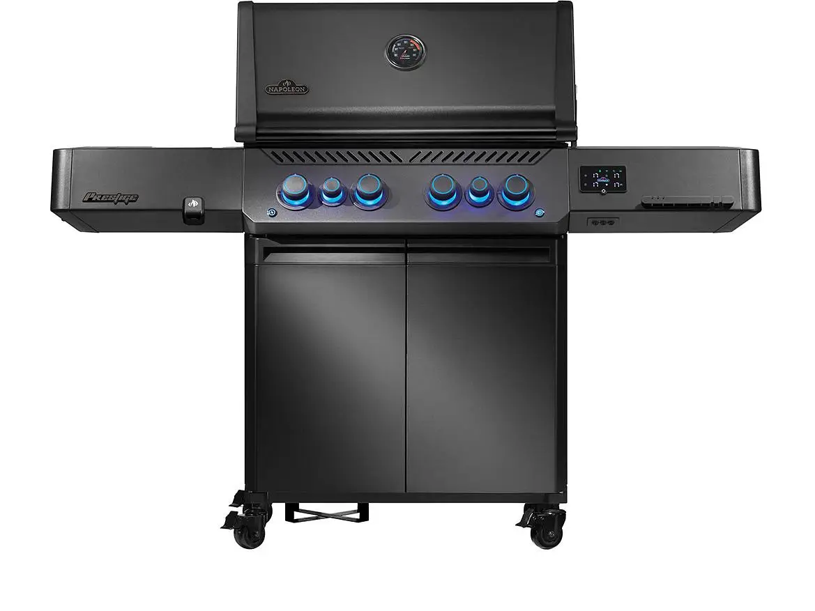 Napoleon PHANTOM Prestige 500 CONNECTED mattschwarz mit Edelstahl-Gussrosten