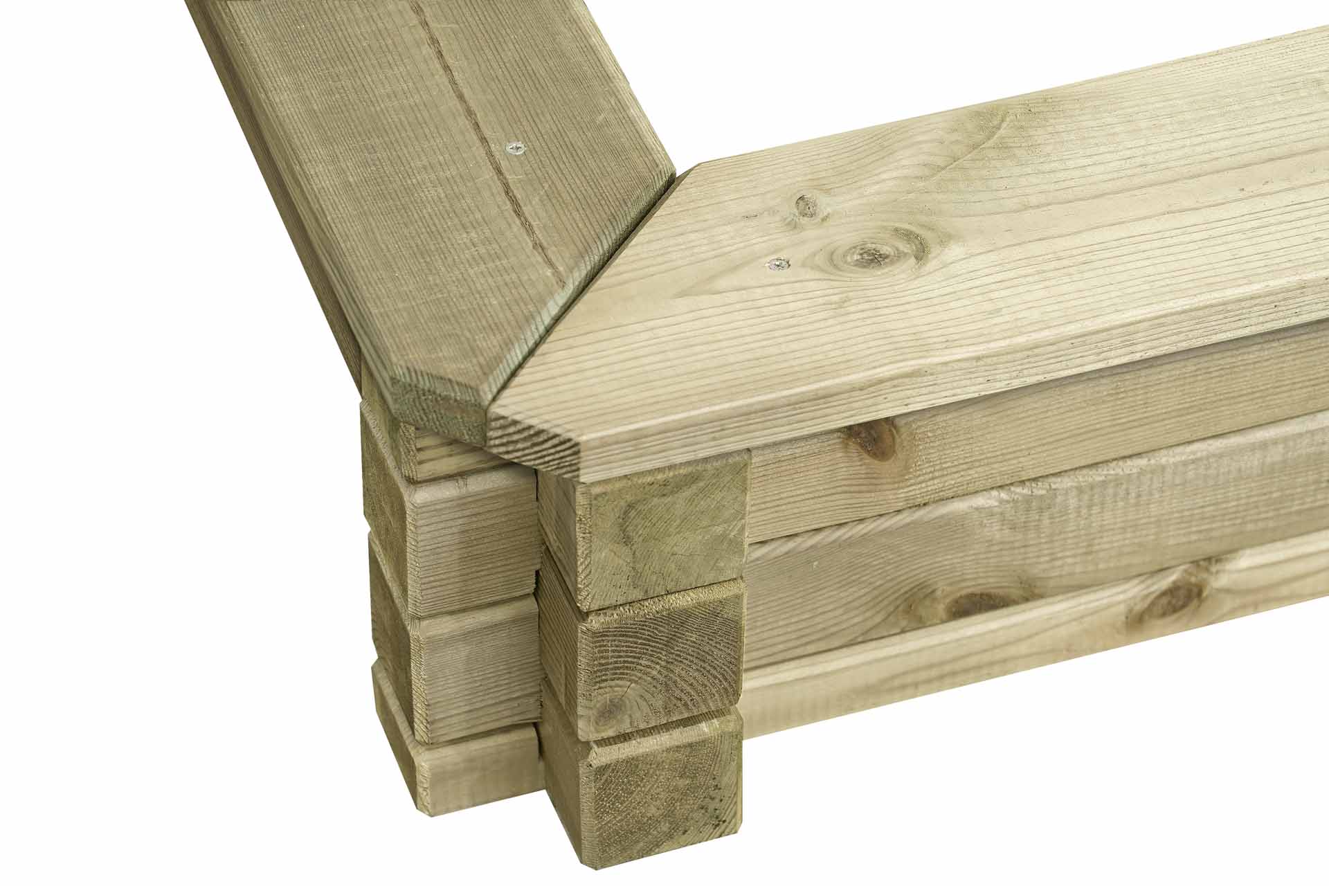 67066-W3LfVbYlsGYAedQ Sandkasten 180x180 cm mit Deckel aus Kantholz 7x7 cm TÜV geprüft