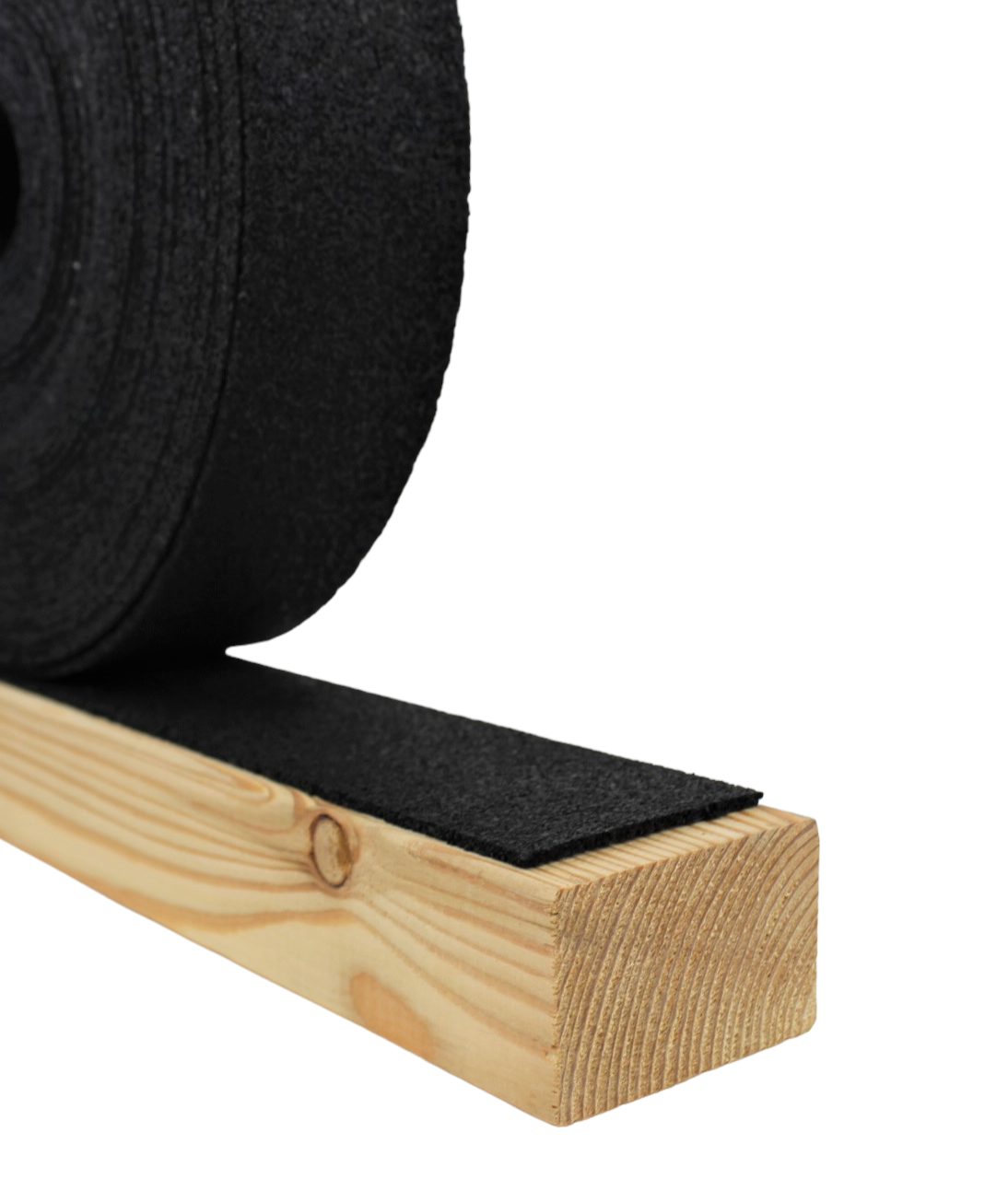 Padrolle_3x60_mit-Holz_ Padrolle 3x60x20000 mm Gummipad Pad Terrassenpad Gummigranulat Gummiunterlage Isopad