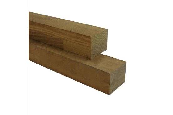 Robinie-45x60x5000 Unterkonstruktion Robinie 45x60x5000 mm 4-seitig glatt Kantholz Latte keilgezinkt, vergraut