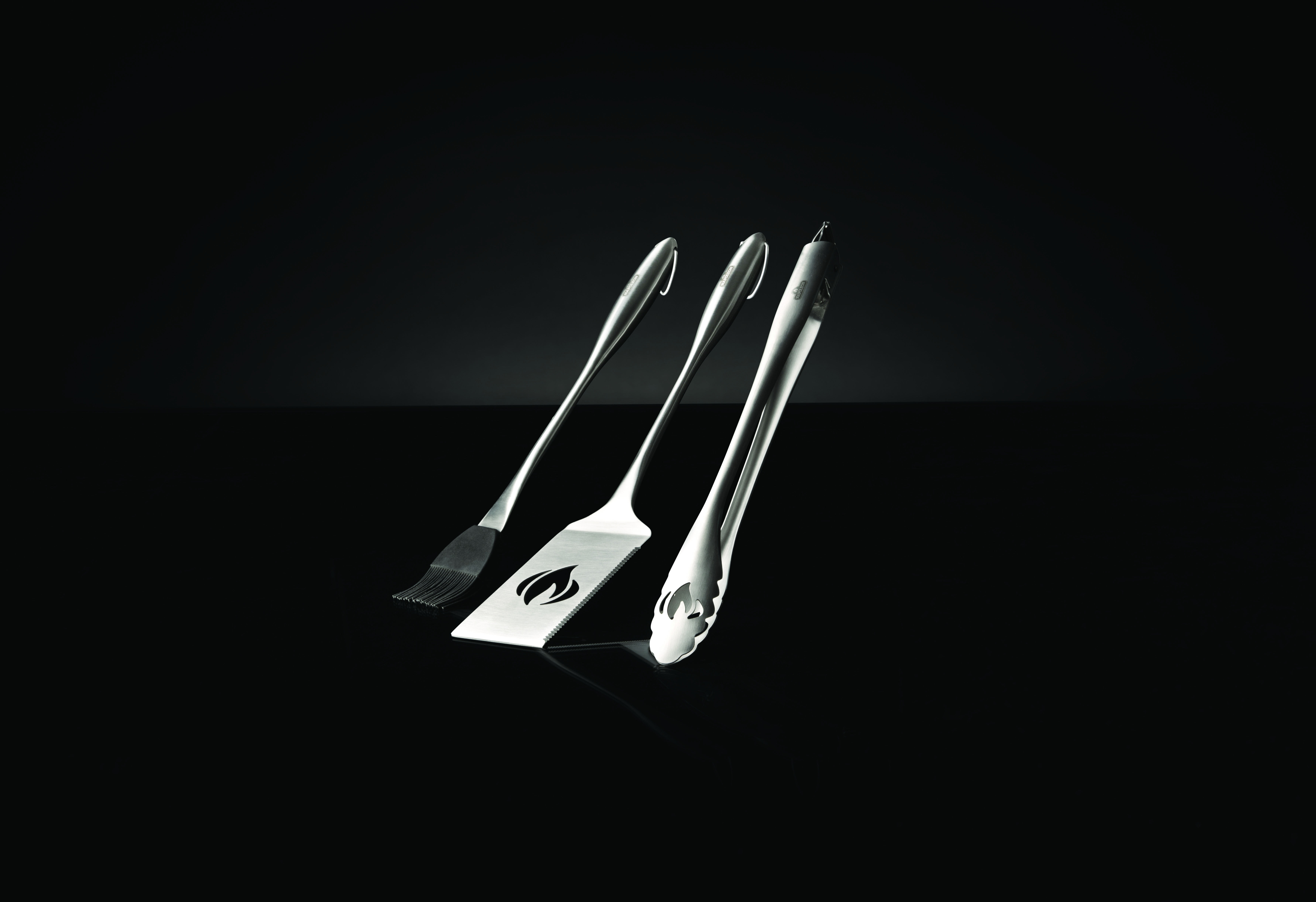 70034_on_black Napoleon 3-teiliges Grillbesteck-Set aus Edelstahl
