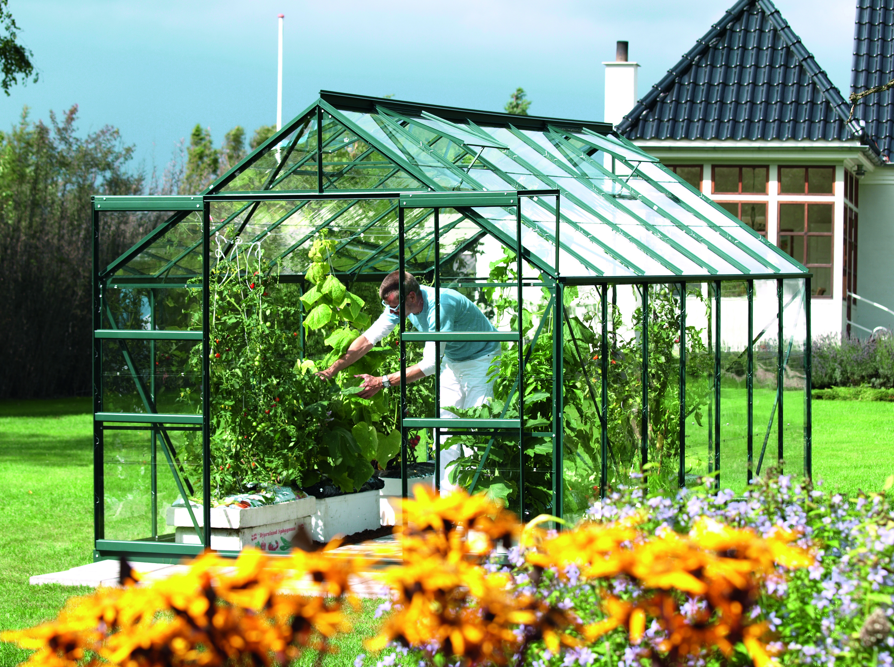 Gewächshaus Mars 11500 ESG 3mm, smaragd