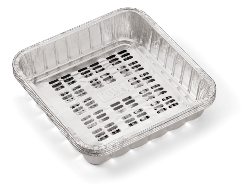 Weber Aluminium-Grillpfannen für Gemüse ((4 Stück) 41x214x214 mm)