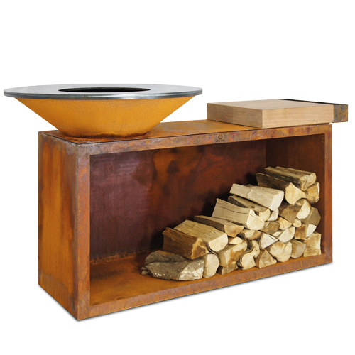 OFYR ISLAND CORTEN 85 TEAKHOLZ