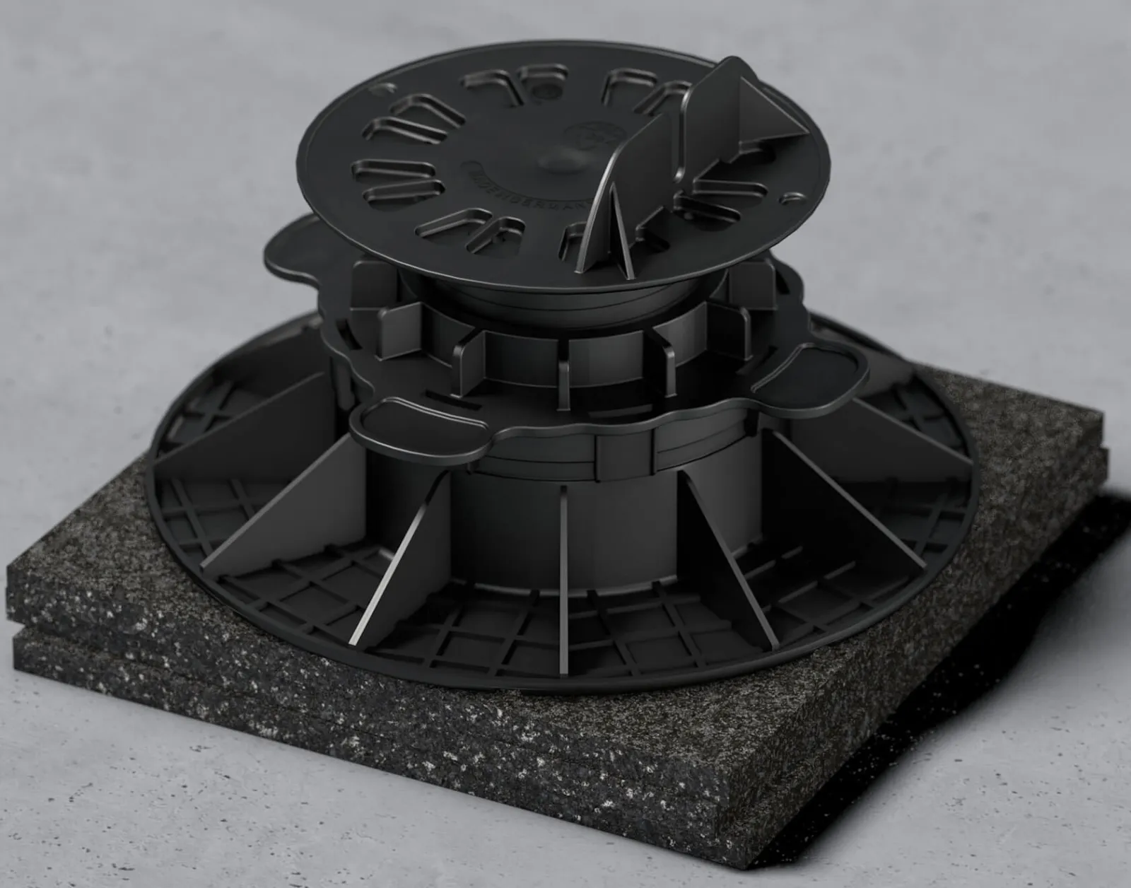 Hartschaumpad 200x200x10 mm EPP Isopad für Stelzlager hochdruckfest & stappelbar 1 Stück