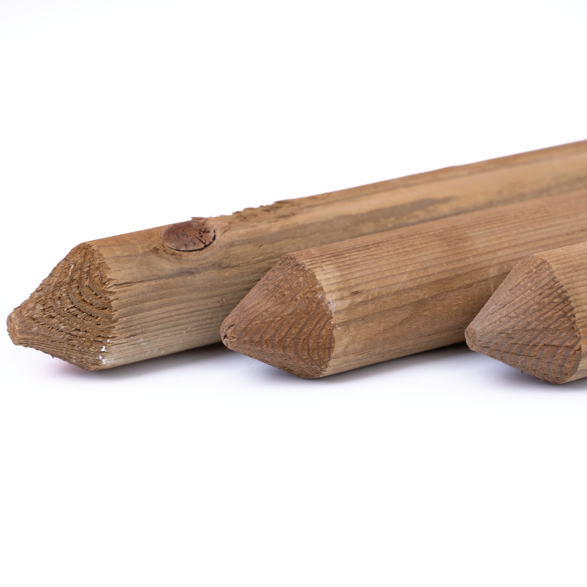 714W8s9vLPL Zaunlatten Kiefer imprägniert Holz Zaun Latte Stakete Zaunbrett Typ D (Ø 40 mm) |