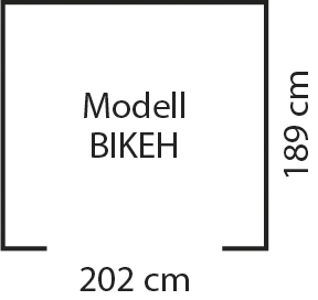 SK_MGH_Family_BIKEH_40003252 Fahrradhaus Fahrradoase "Family" - Bike locker 6x6 (4 bikes)