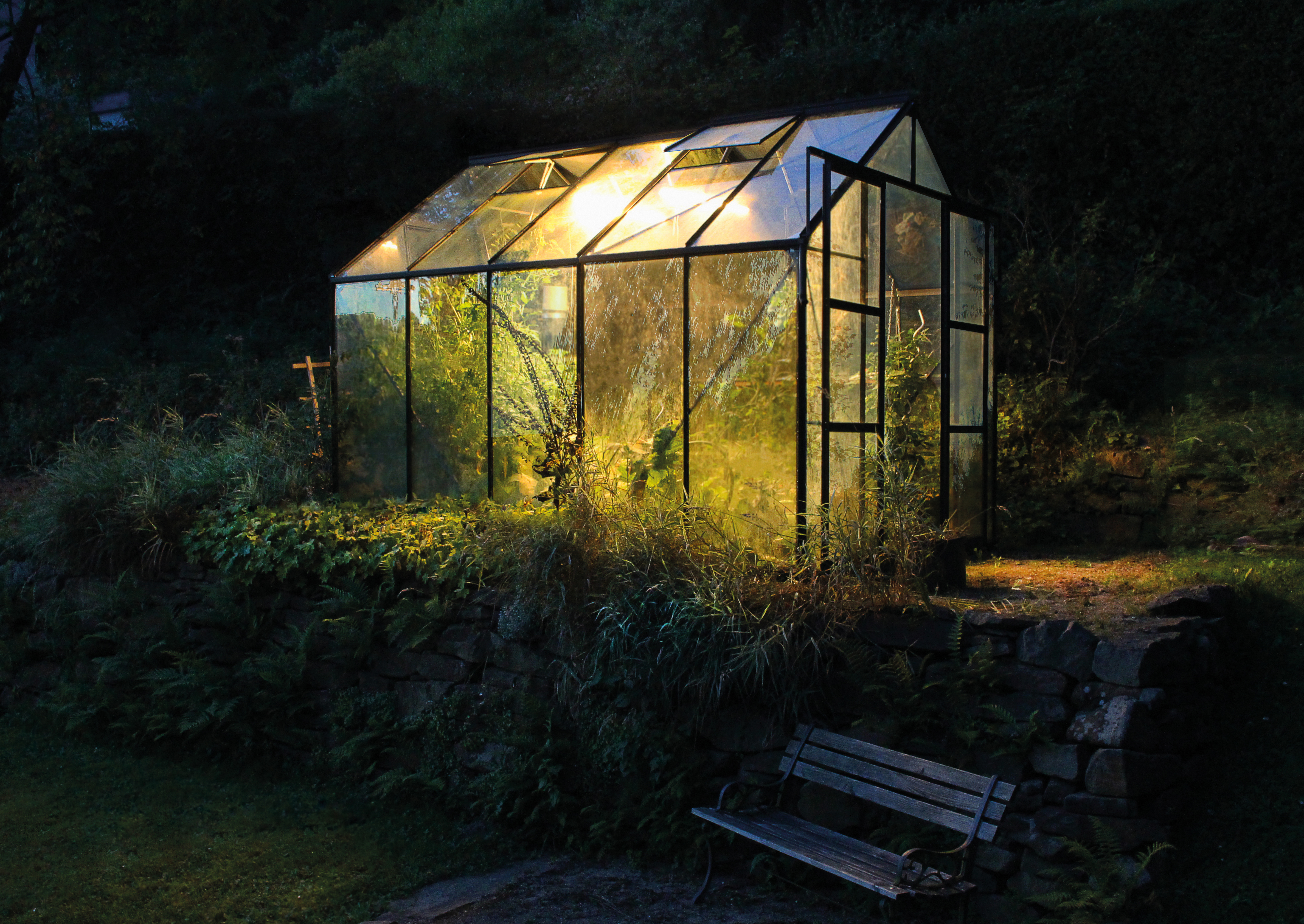 Gewächshaus Uranus 8300 ESG3mm, schwarz -Set