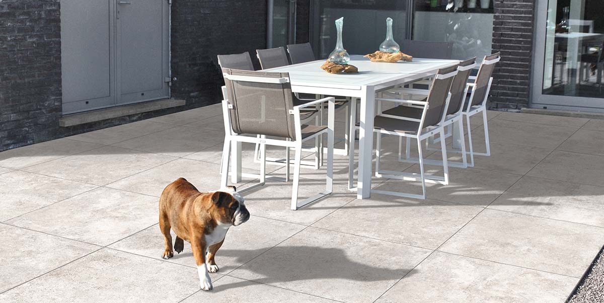 KERAMIKPLATTE TEGEL ANTICO BIANCO 90x90x2 cm FEINSTEINZEUG MODERN 0,81 m², 1 STK.