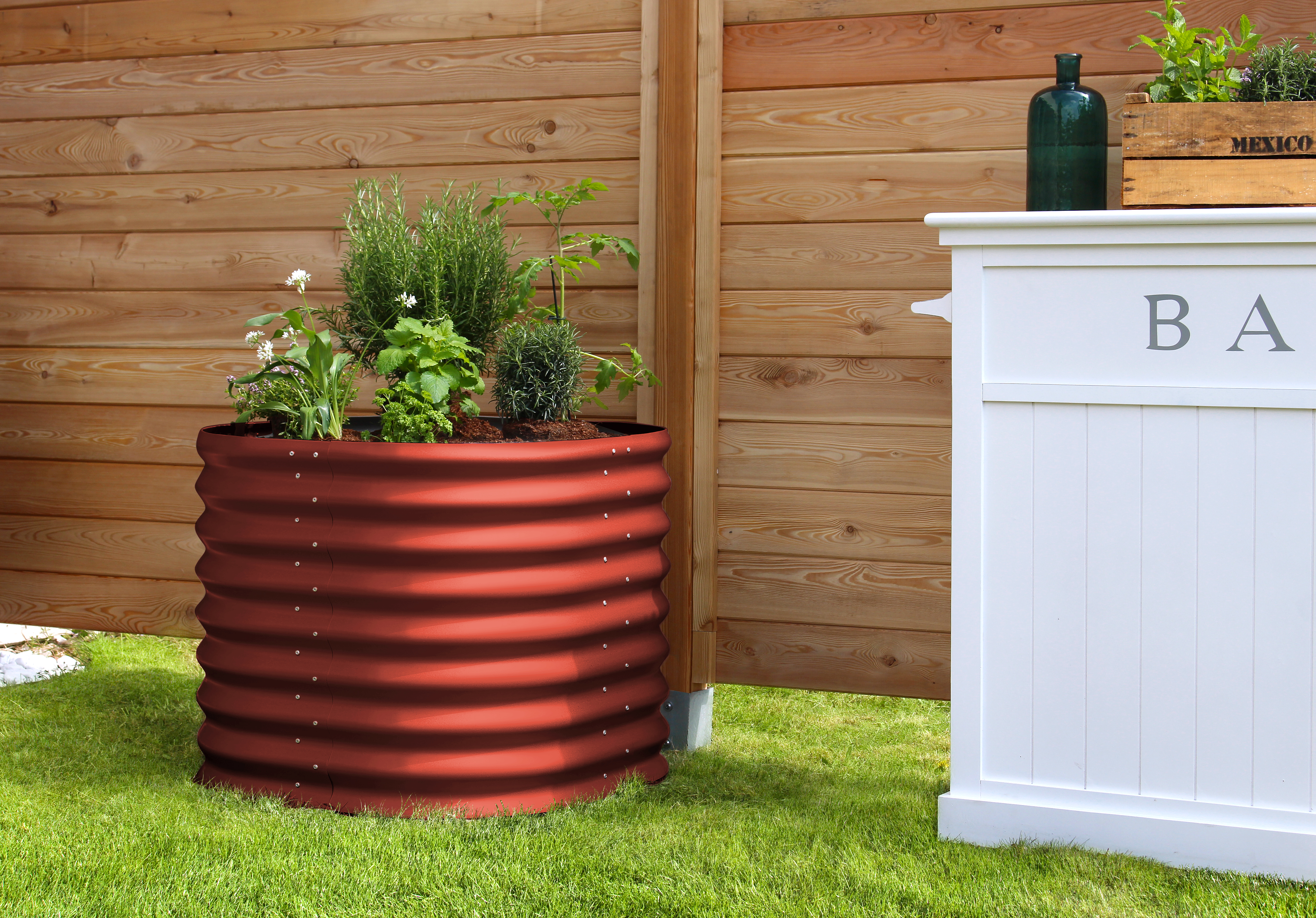 Hochbeet Terra Rund 630, rubin