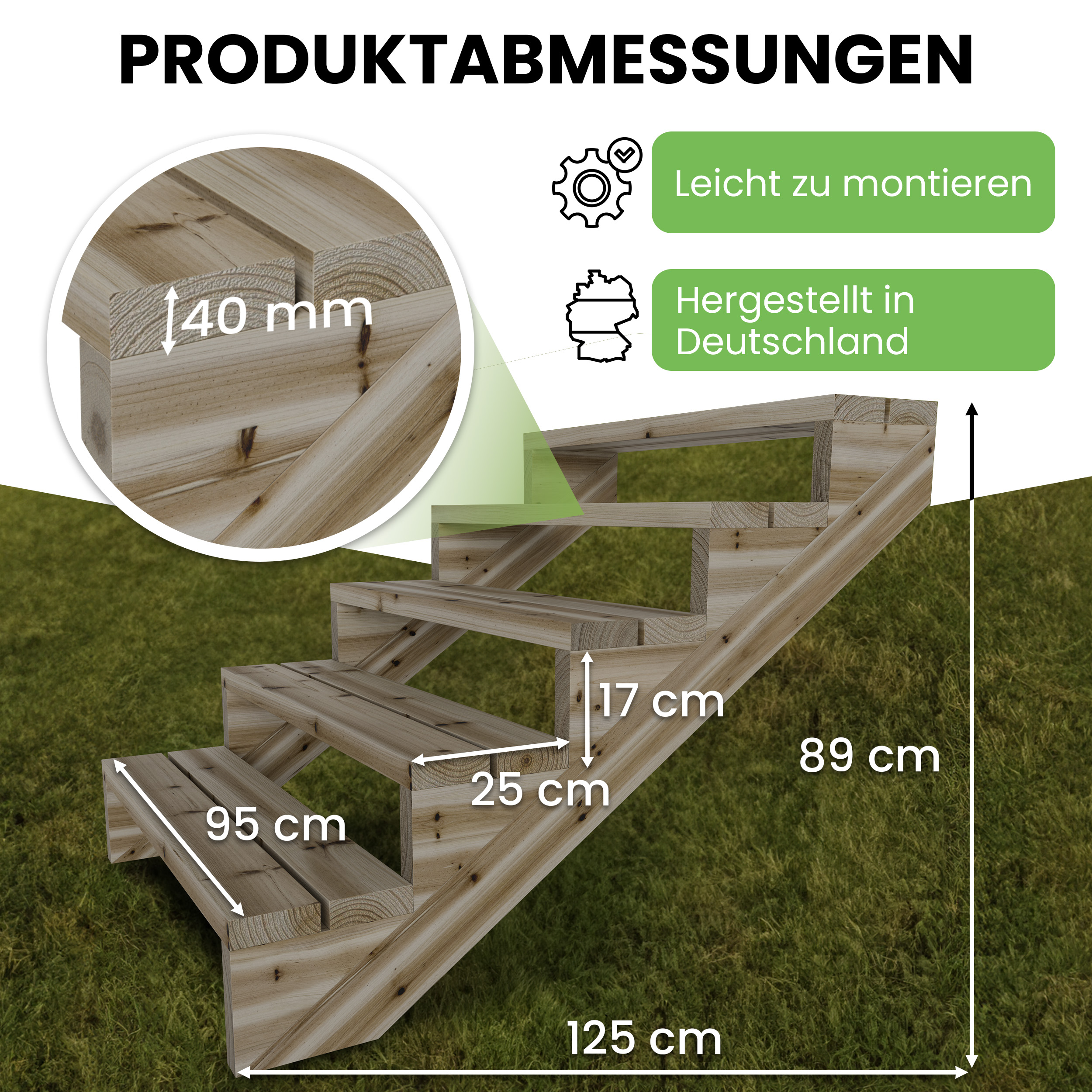 06gCi3CFZAtUQRw Terrassentreppe Kiefer kesseldruckimprägniert Treppe mit Stufen Wangentreppe Breite