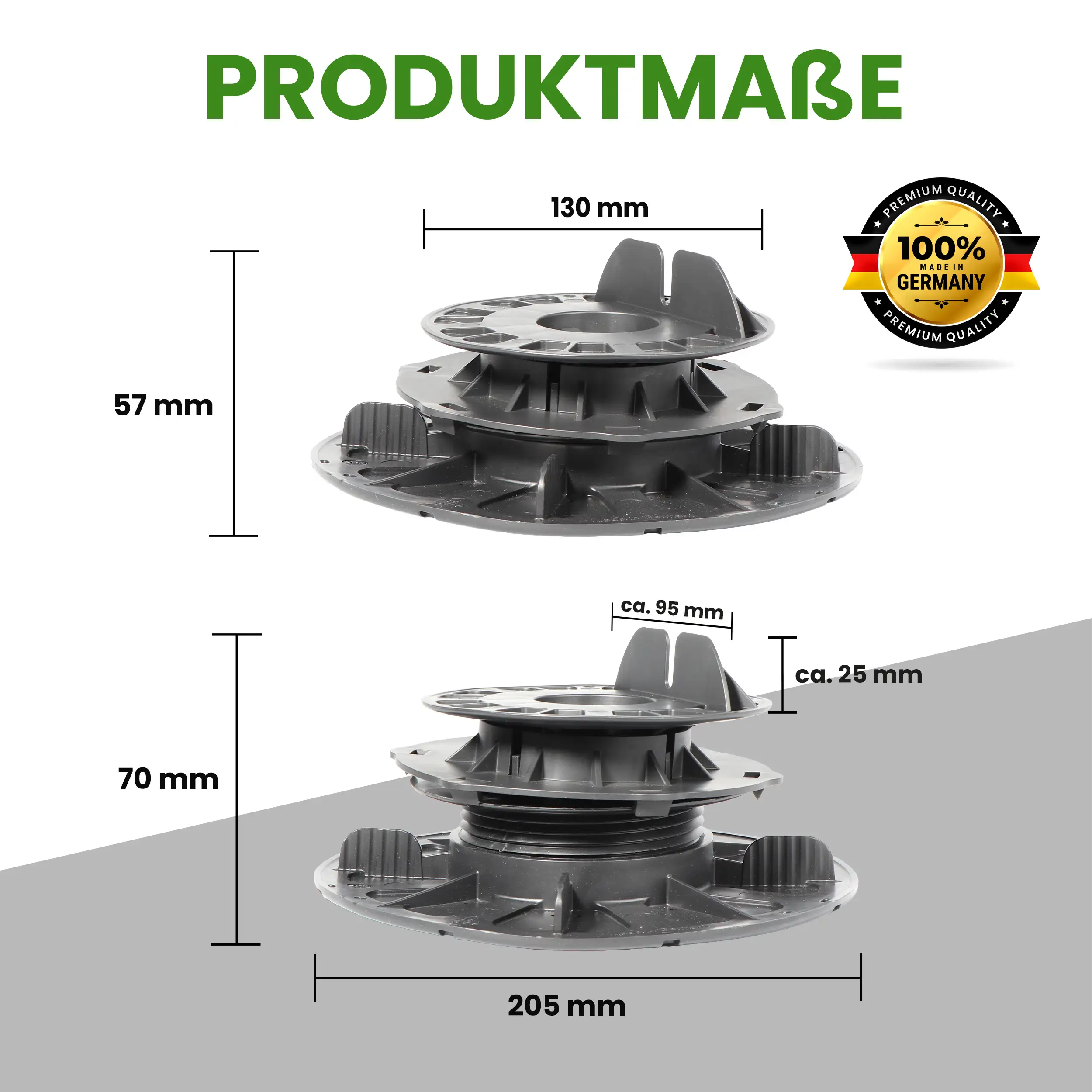 1 Karton Justierbarer Balkenlager Premium mit Gefälleausgleich bis zu 5 % für Holz WPC Aluminium 1 Karton Justierbarer Balkenlager Premium mit Gefälleausgleich bis zu 5 % für Holz WPC Aluminium
